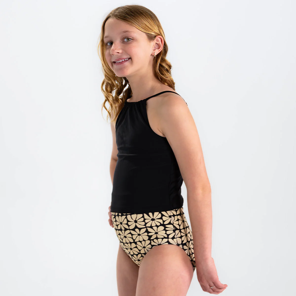 High Neck Crop Tankini Top (Girls) - Image 3