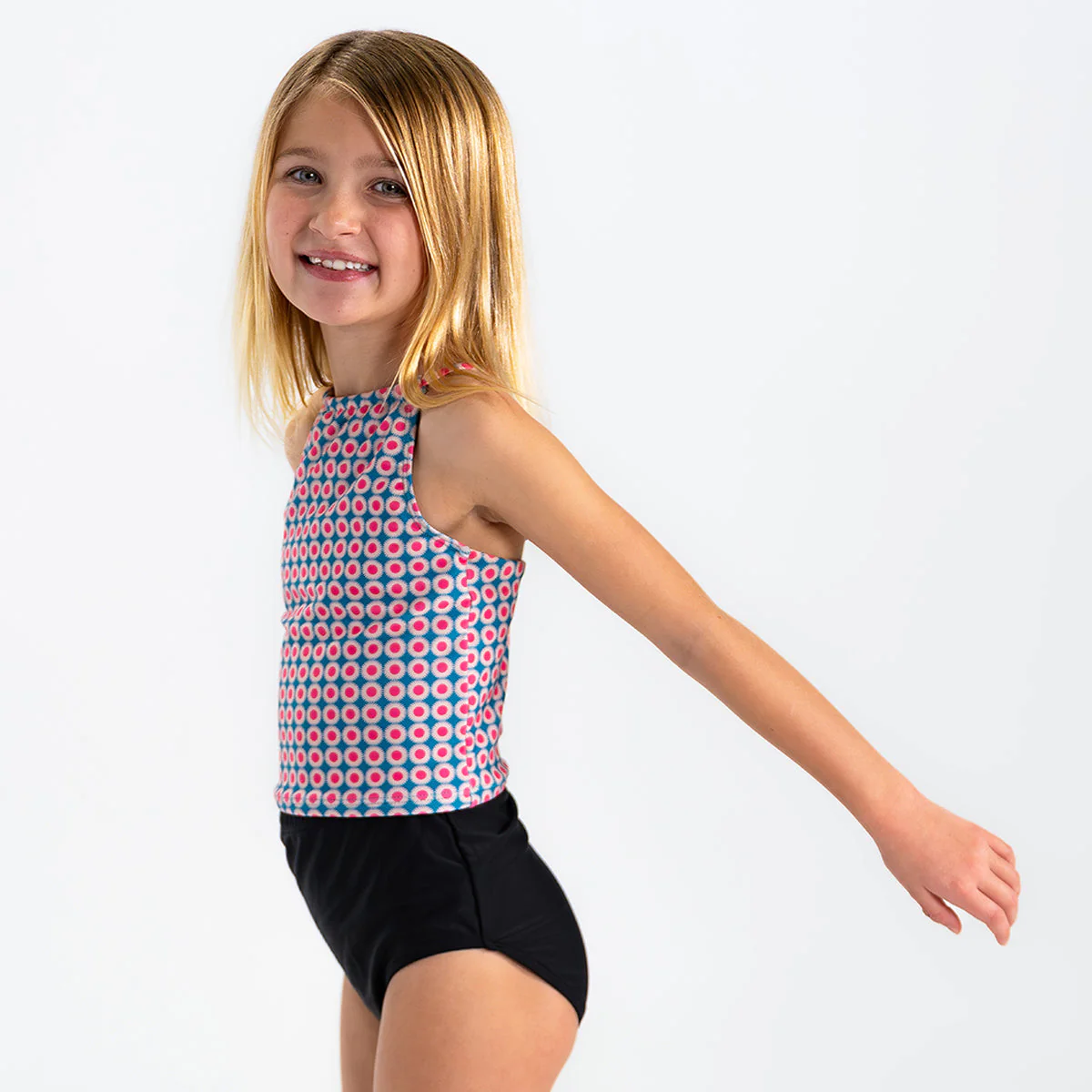 High Neck Crop Tankini Top (Girls) - Image 6