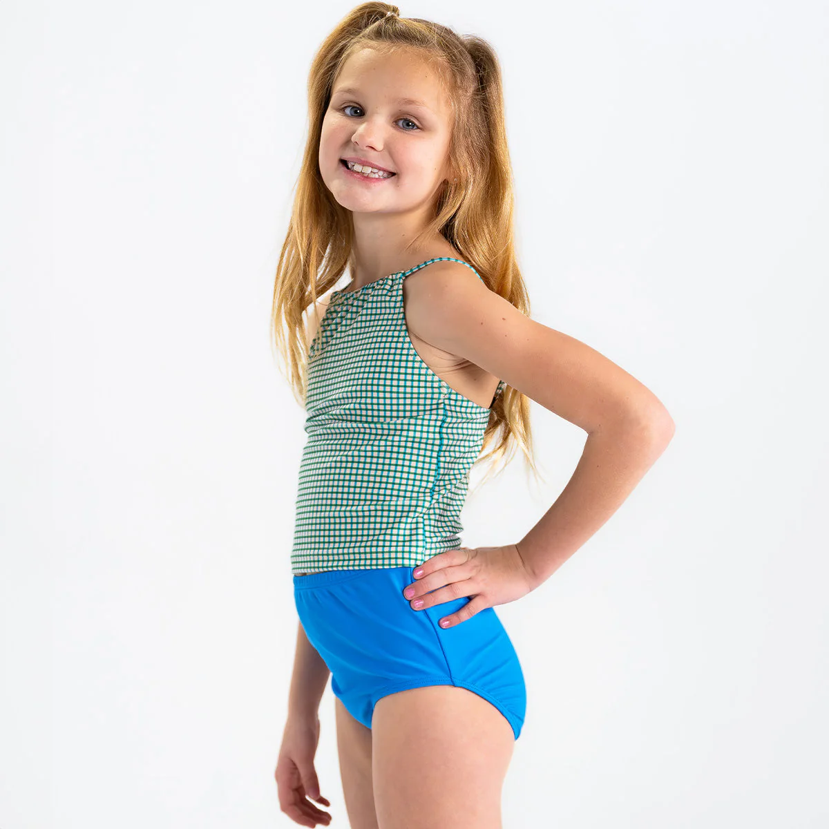 High Neck Crop Tankini Top (Girls) - Image 14