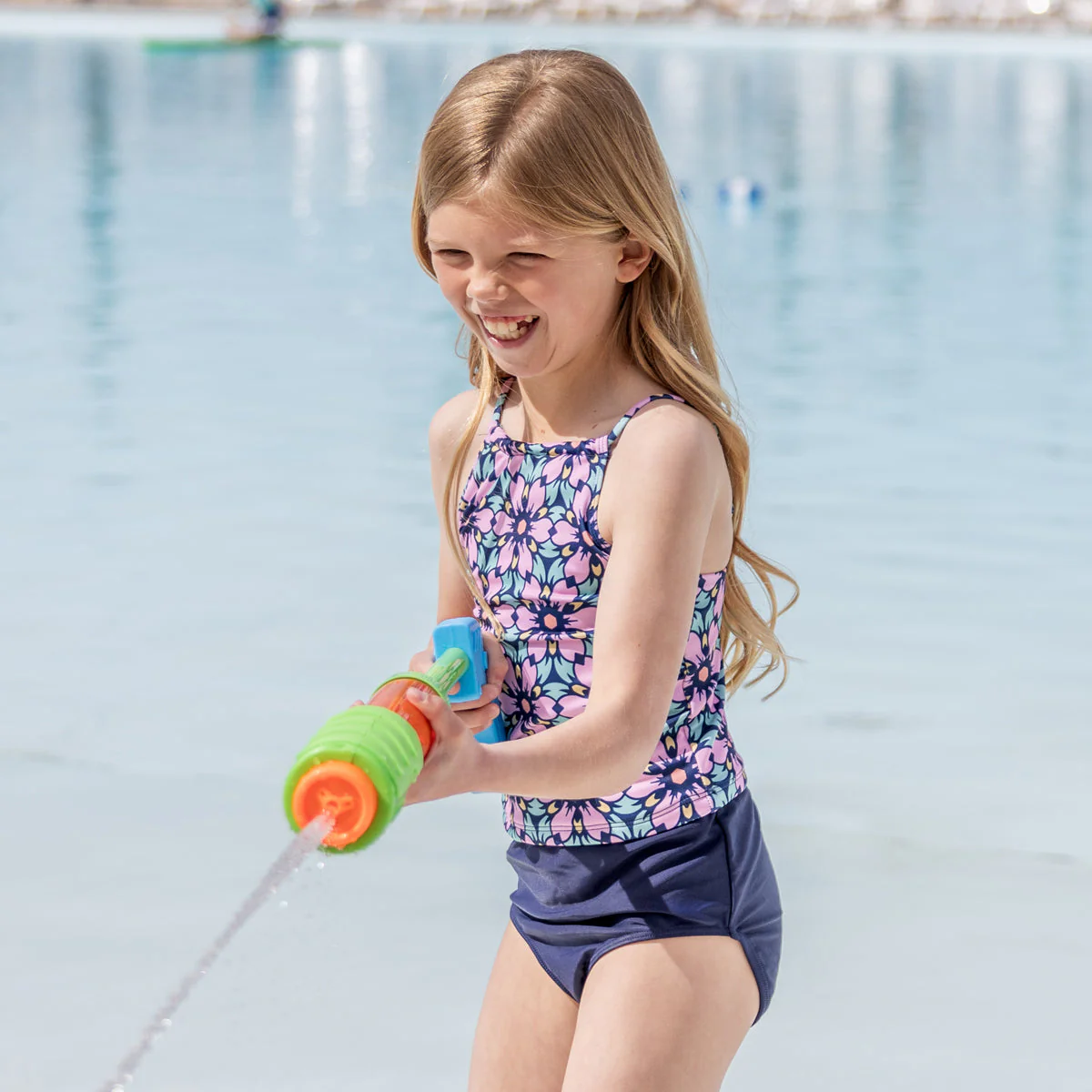 High Neck Crop Tankini Top (Girls) - Image 9
