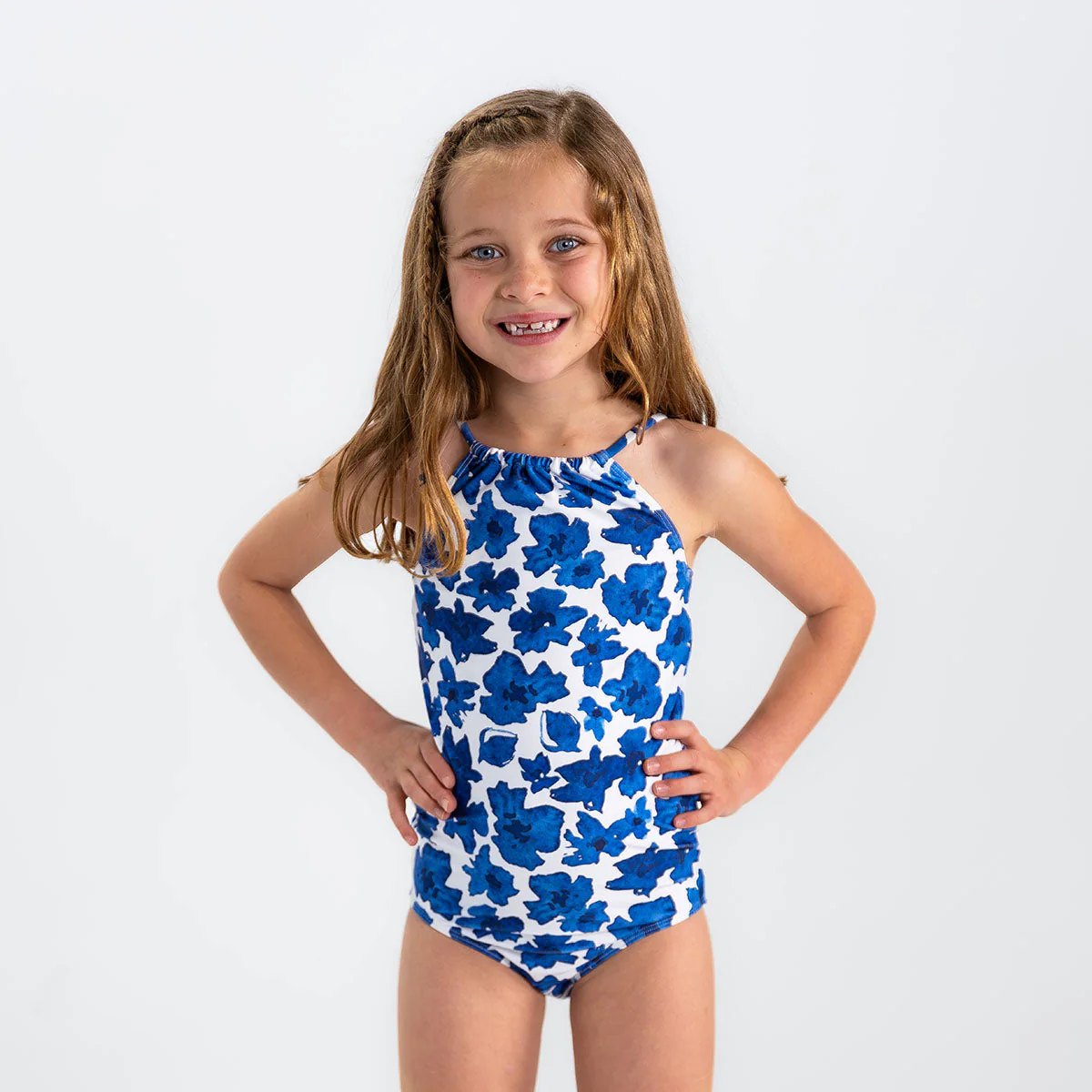 High Neck One Piece Swimsuit (Girls) - Image 11