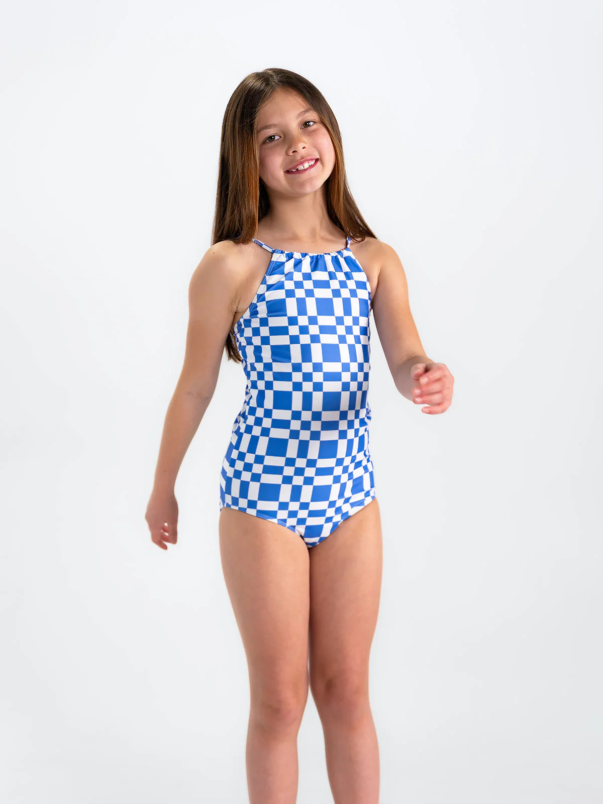 High Neck One Piece Swimsuit (Girls) - Image 6