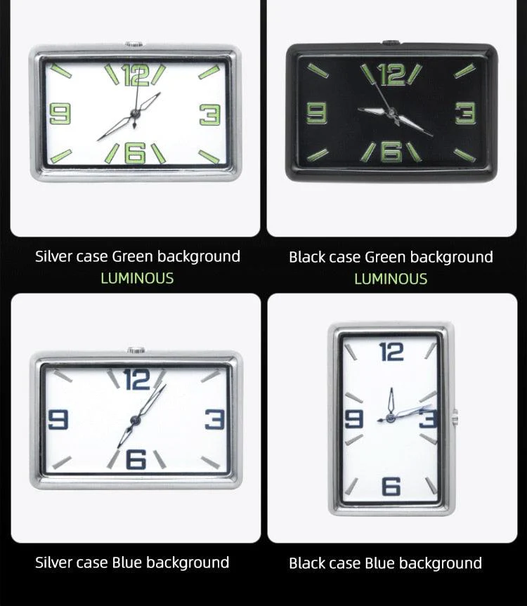 High Quality Auto Fashion Watch Automobile Quartz Clock Car Dashboard Mini Clock Automotive Clock Car Clock Refit Interior Luminous Electronic Quartz Watch Ornaments Car Decoration Ornaments Vehicle Car Accessories - Image 5