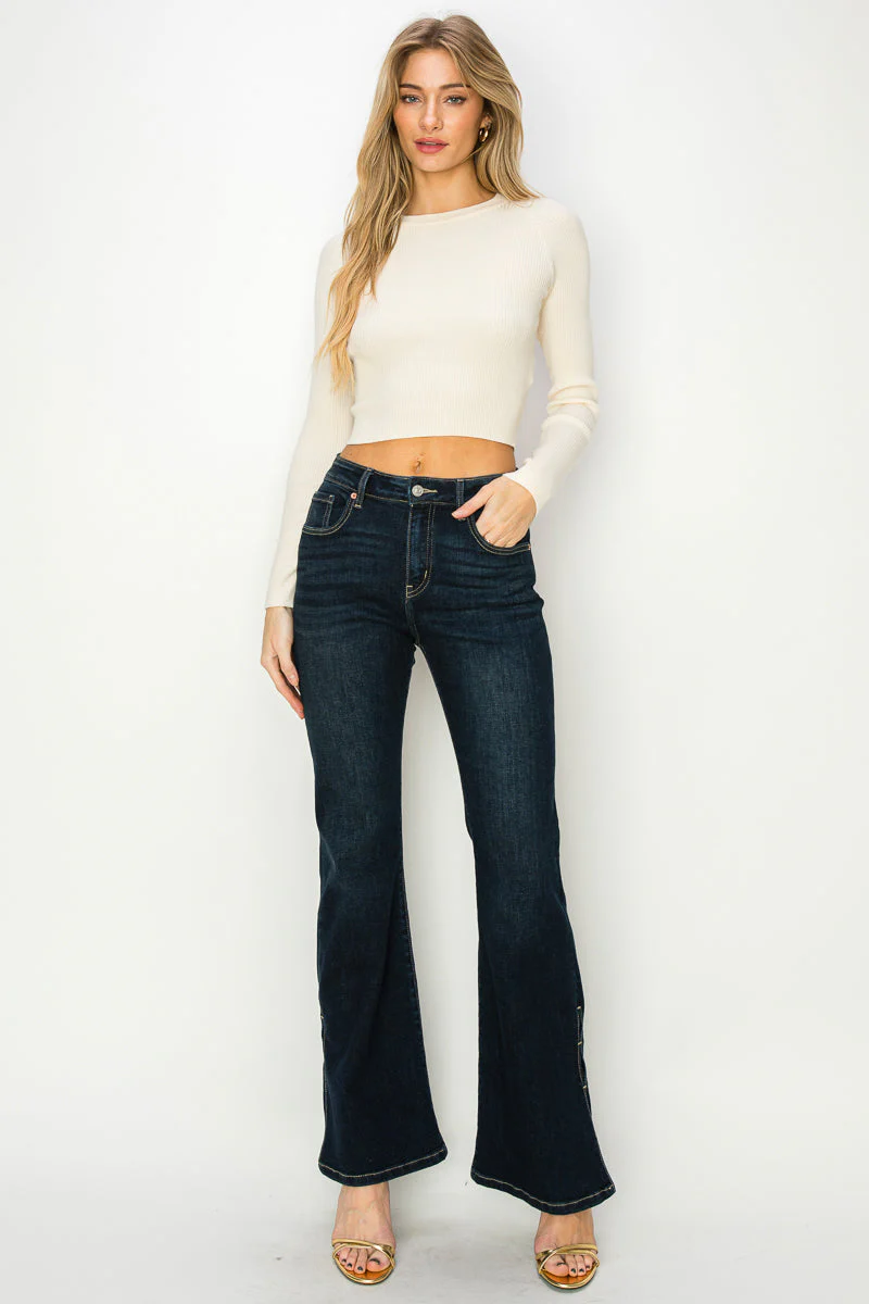 High Rise Flare Jeans - Image 2