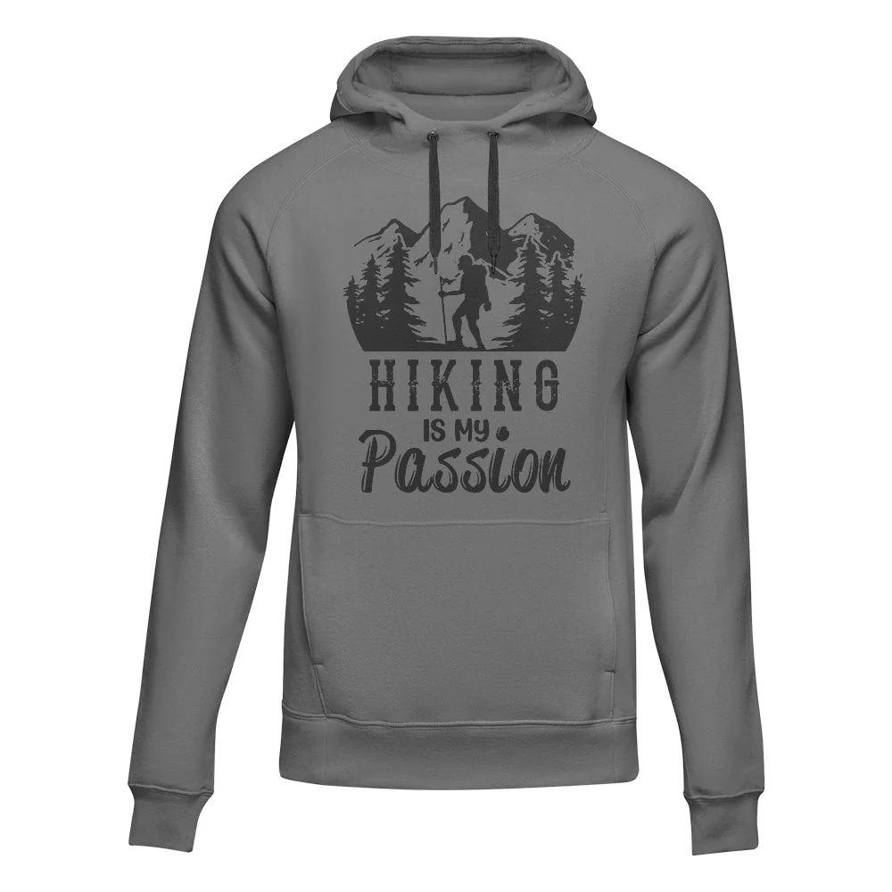 Hiking Is My Passion Adult Fleece Hoodie - Image 3