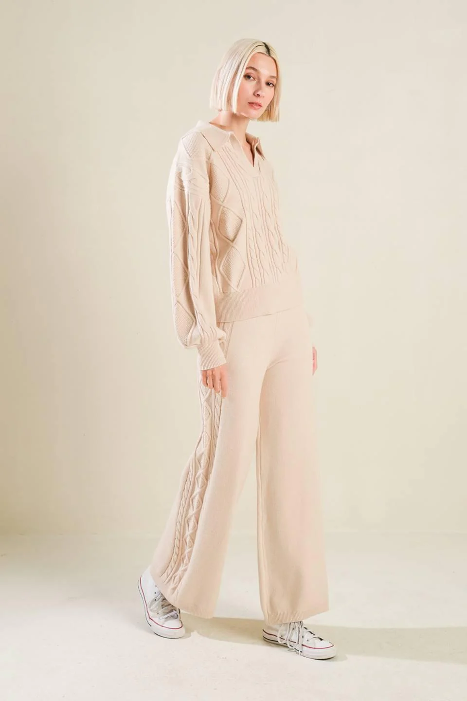 Hold Your Gaze Sweater Knit Top - Image 4