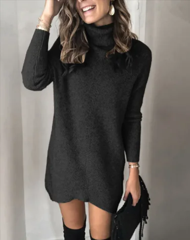 Hollow Knit Sweater Dress - Image 37