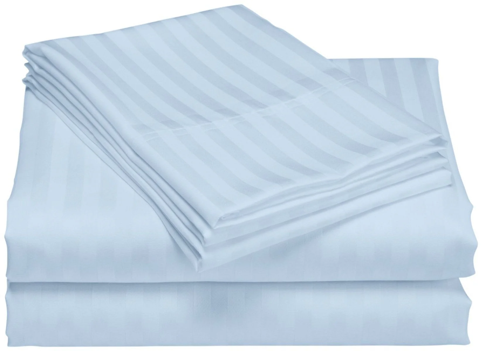 Home Sweet Home Dream 1000 Thread Count Fresh Home Collection 100% Egyptian Cotton Deep Pocket Dobby Striped Bed Sheet Set - Image 29