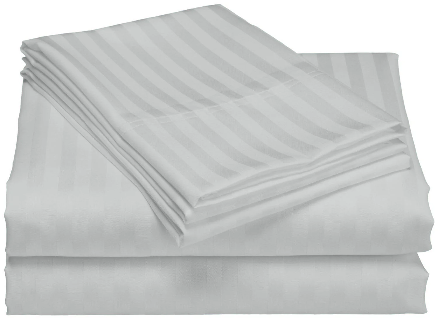 Home Sweet Home Dream 1000 Thread Count Fresh Home Collection 100% Egyptian Cotton Deep Pocket Dobby Striped Bed Sheet Set - Image 7
