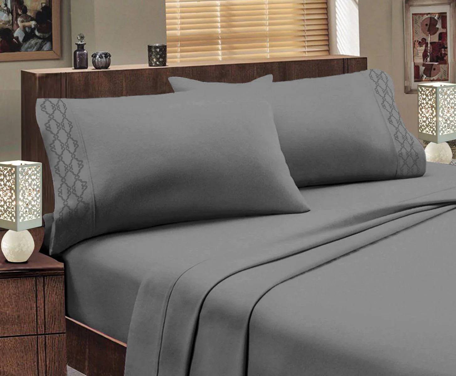Home Sweet Home Dream Hotel Luxurious 1800 Series Super Soft Bed Sheet Set - Image 85