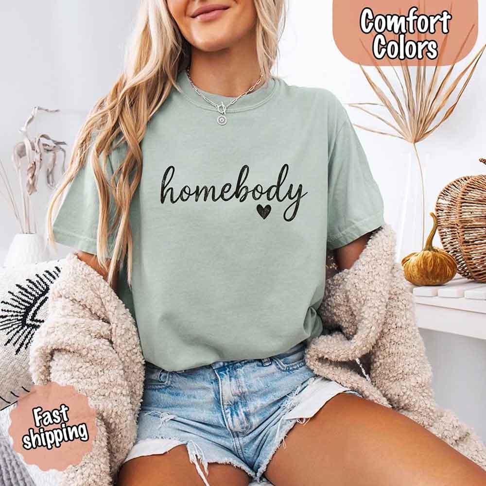 Homebody Comfort Colors Tee – Casual Relaxed Fit Shirt - Image 13