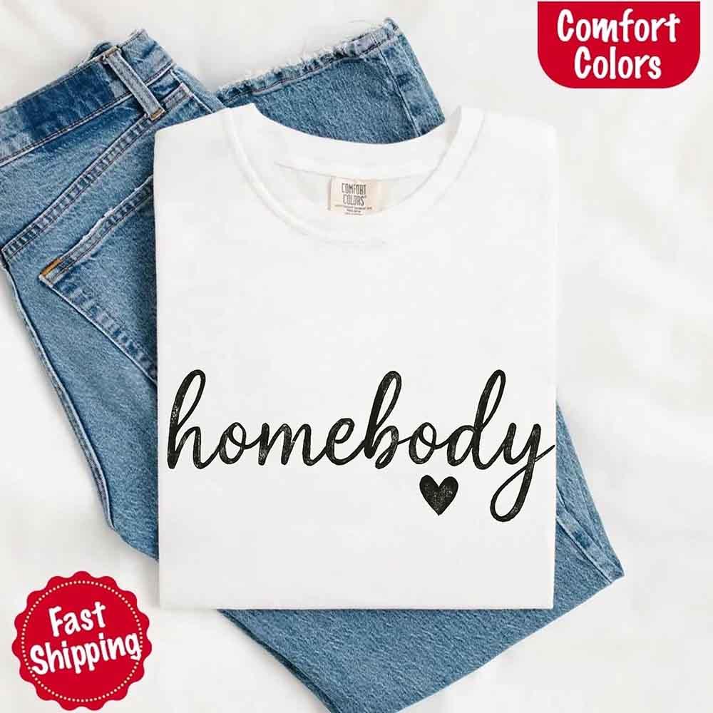 Homebody Comfort Colors Tee – Casual Relaxed Fit Shirt - Image 3