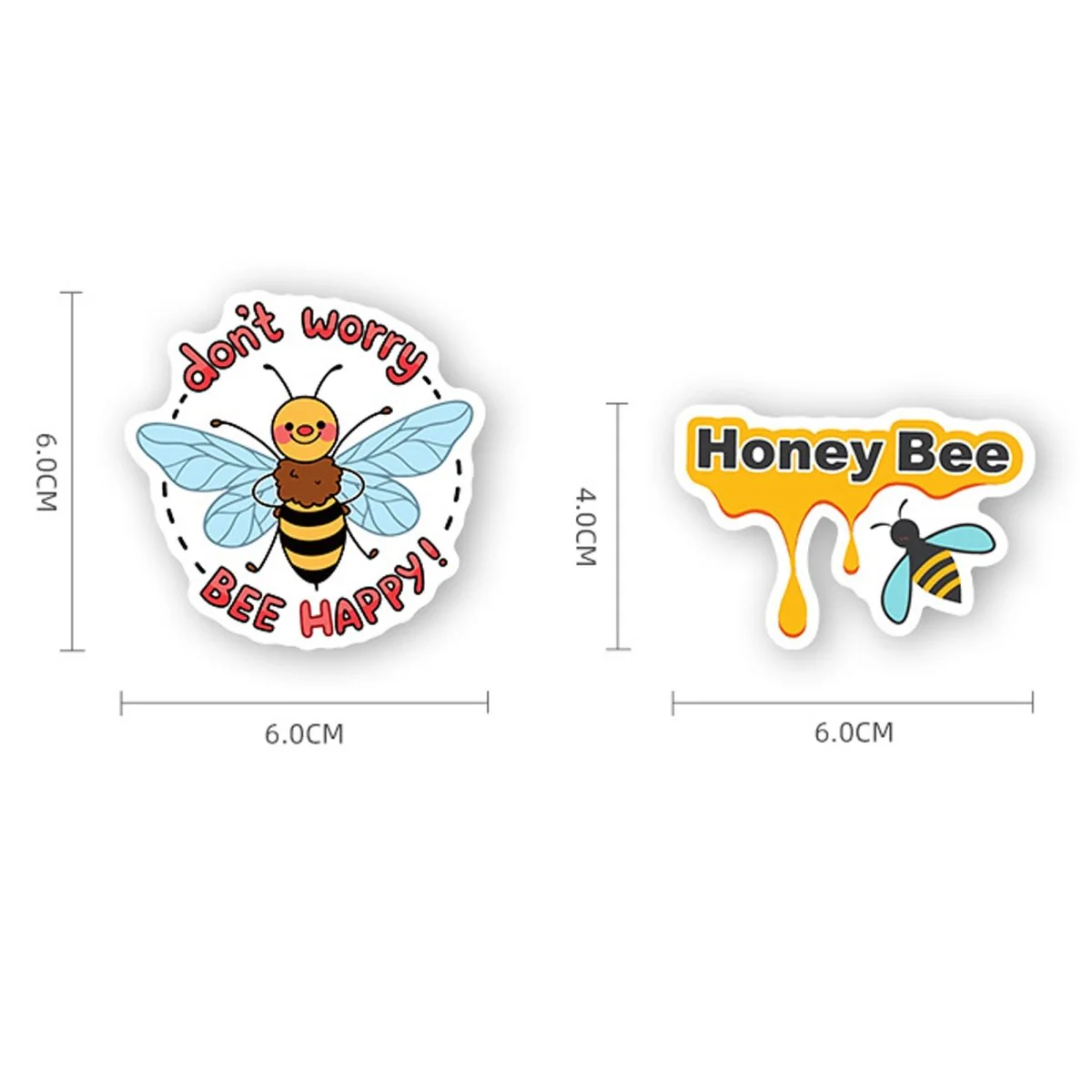 Honey Bee Vinyl Stickers – 50 Waterproof, Non-Duplicate Set - Image 6