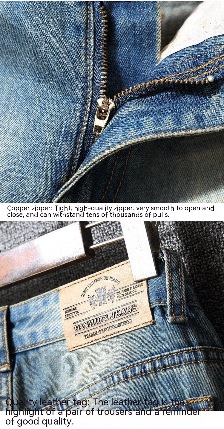 Hong Kong Style Ripped Jeans American Casual Loose - Image 6