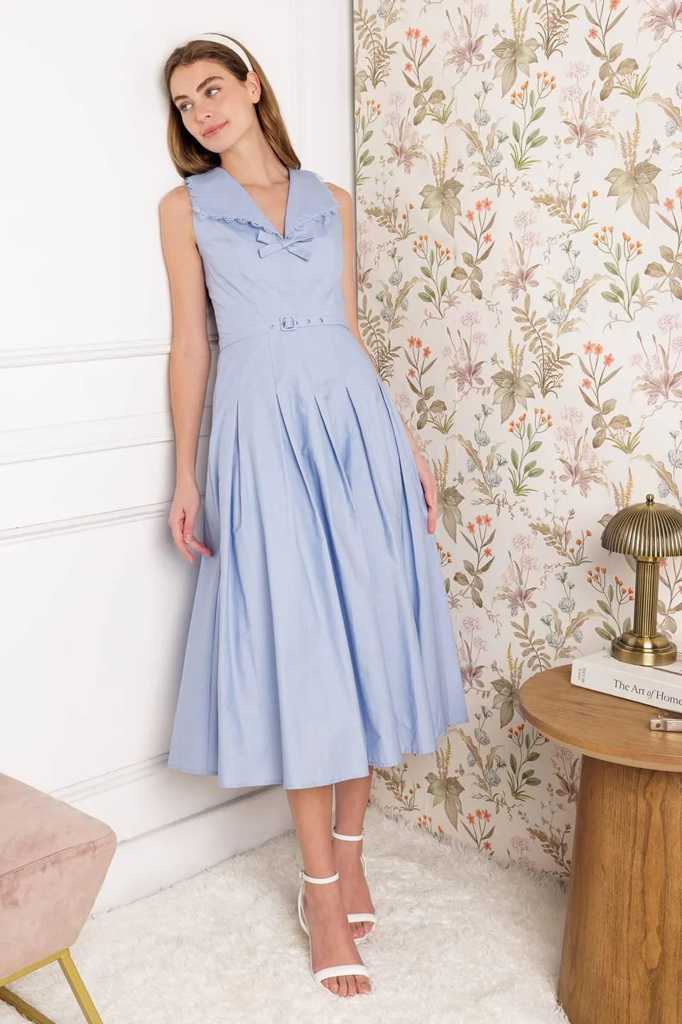 Hopping Islands Woven Midi Dress - Image 4