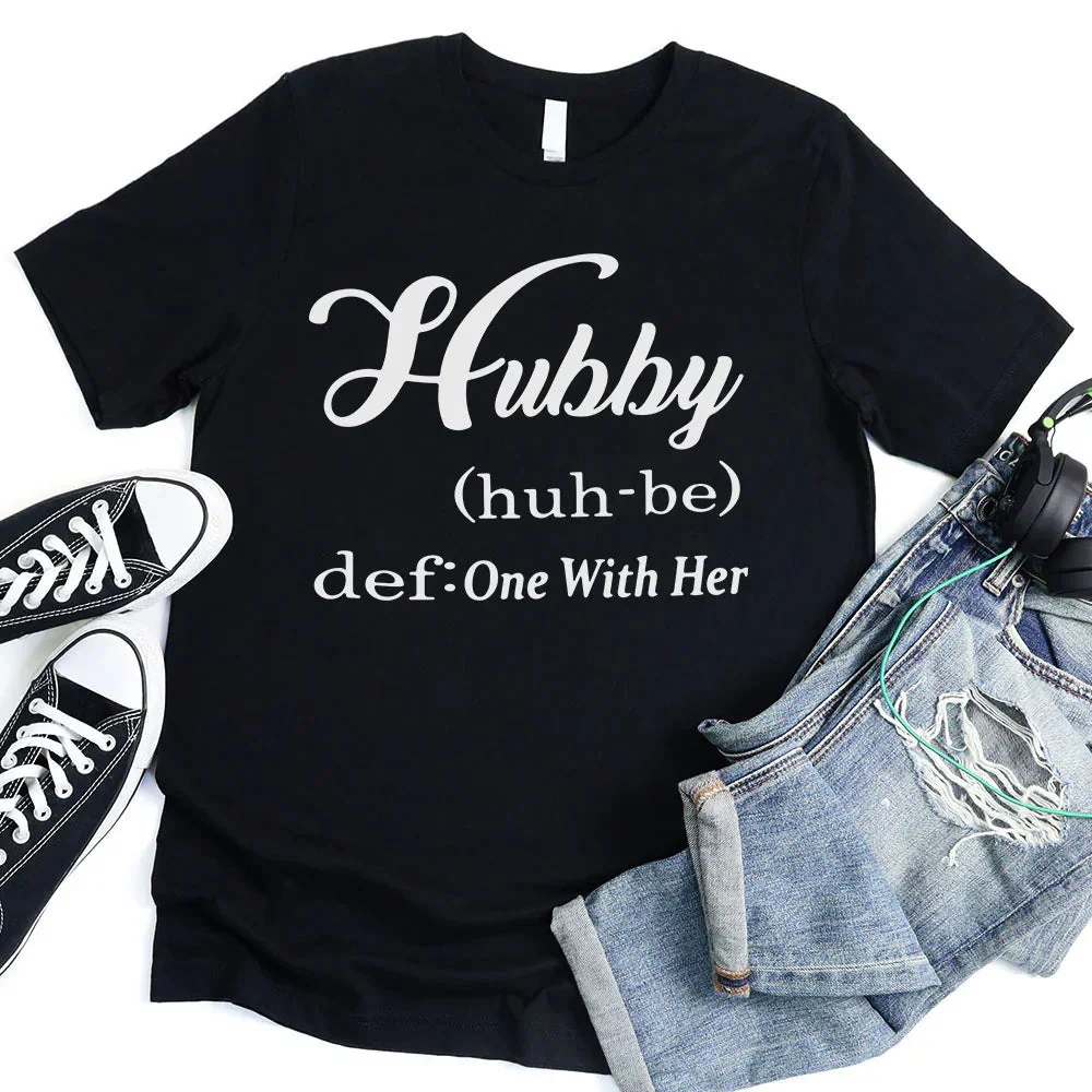 Hubby & Wifey Definition Couple T-shirt - Image 5