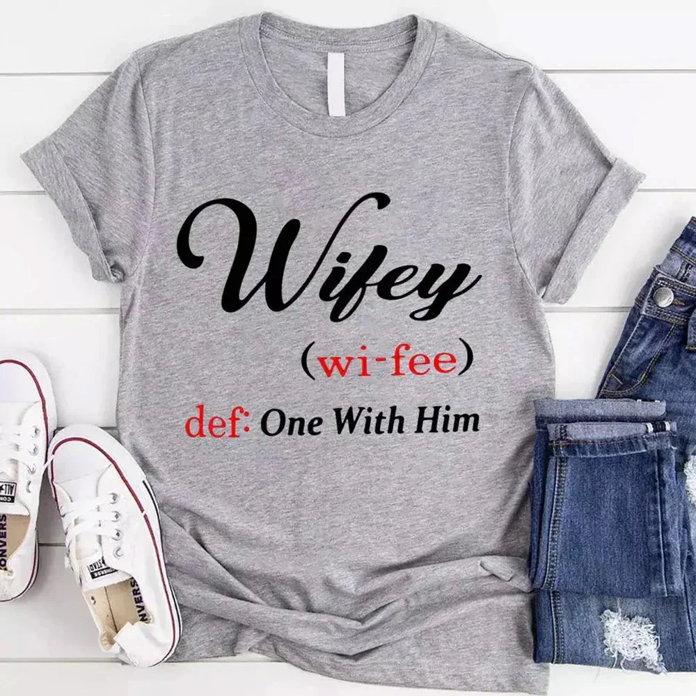 Hubby & Wifey Definition Couple T-shirt - Image 6