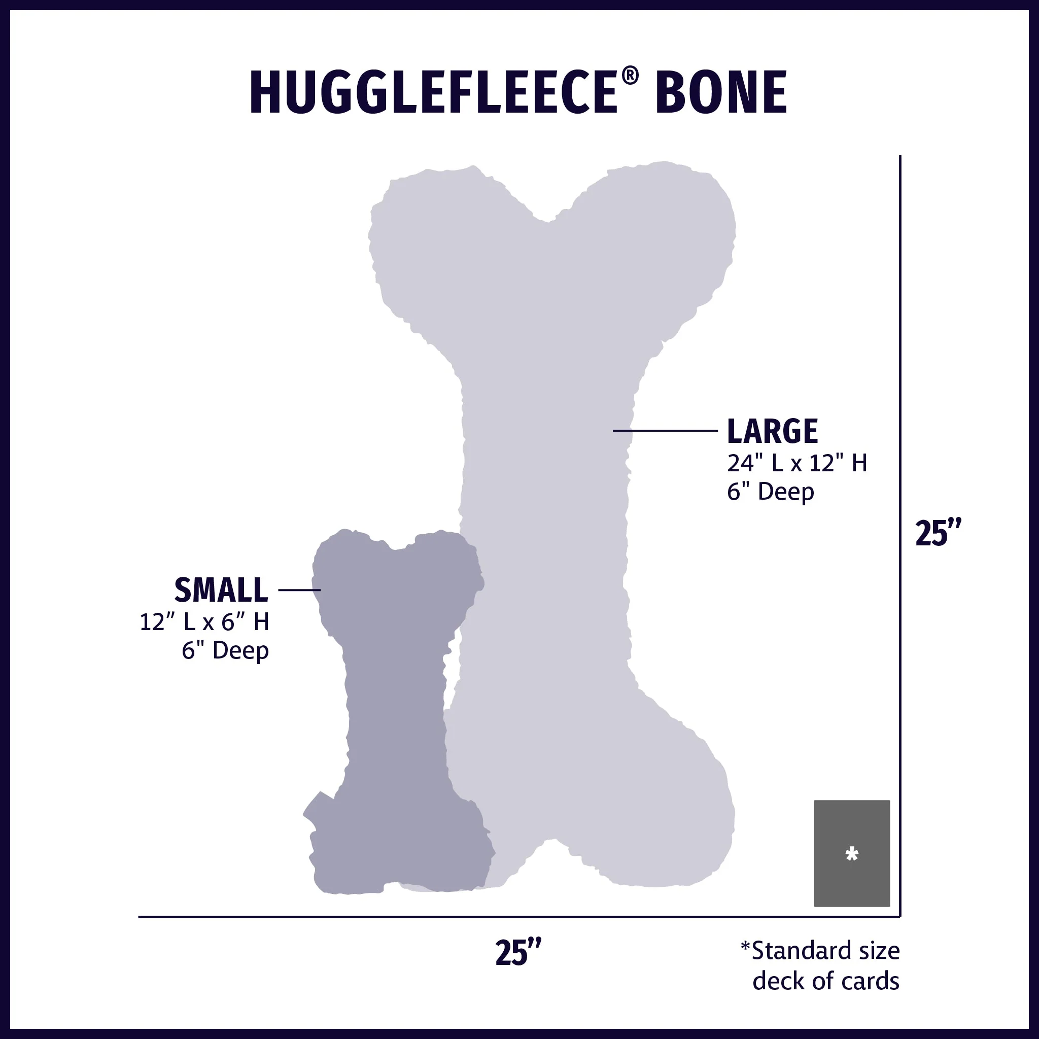HuggleFleece® 2' Plush Bone Dog Toy - Image 8