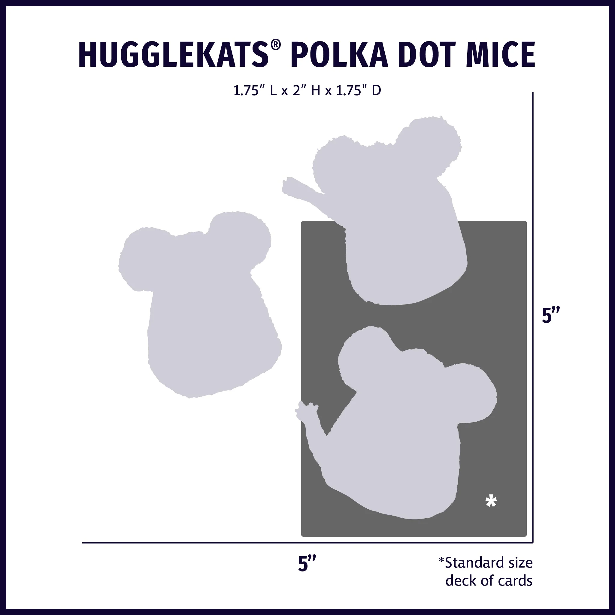 HuggleKats® Polka Dot Mice Bucket of Cat Toys, 16 Pack - Image 8