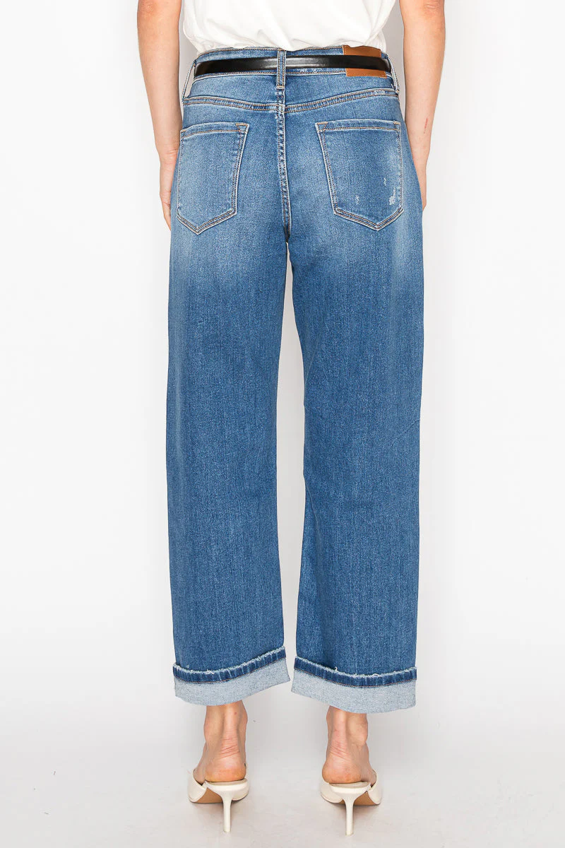 Hybrid High Rise Straight Leg Jeans - Image 14