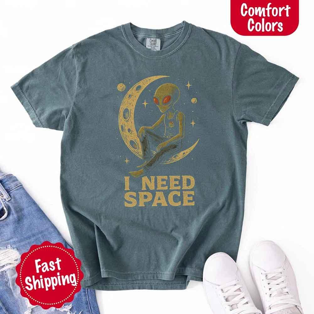 I Need Space Tee – Gothic Alternative Unisex Comfort Colors Shirt - Image 11