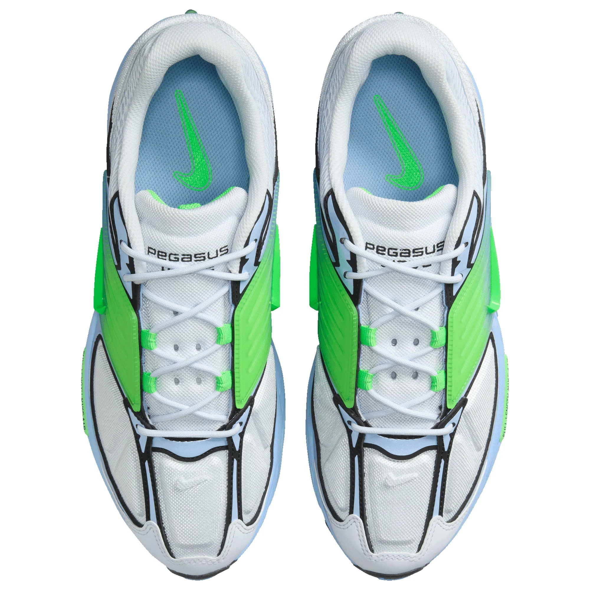 [ib0612-006] Mens Nike Air Pegasus Wave 'football Grey Green Strike' - Image 4