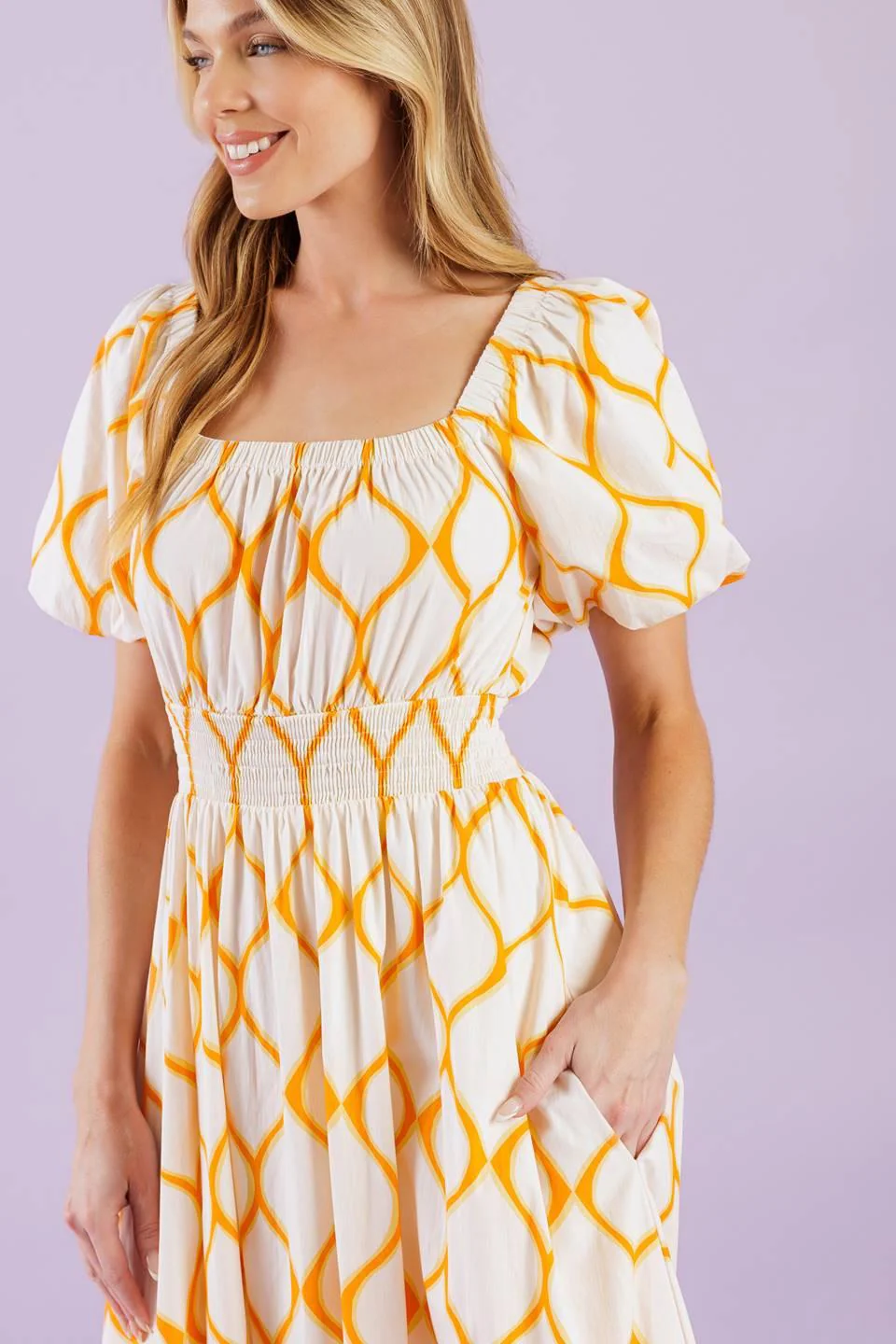 Iconic Summer Woven Midi Dress - Image 7