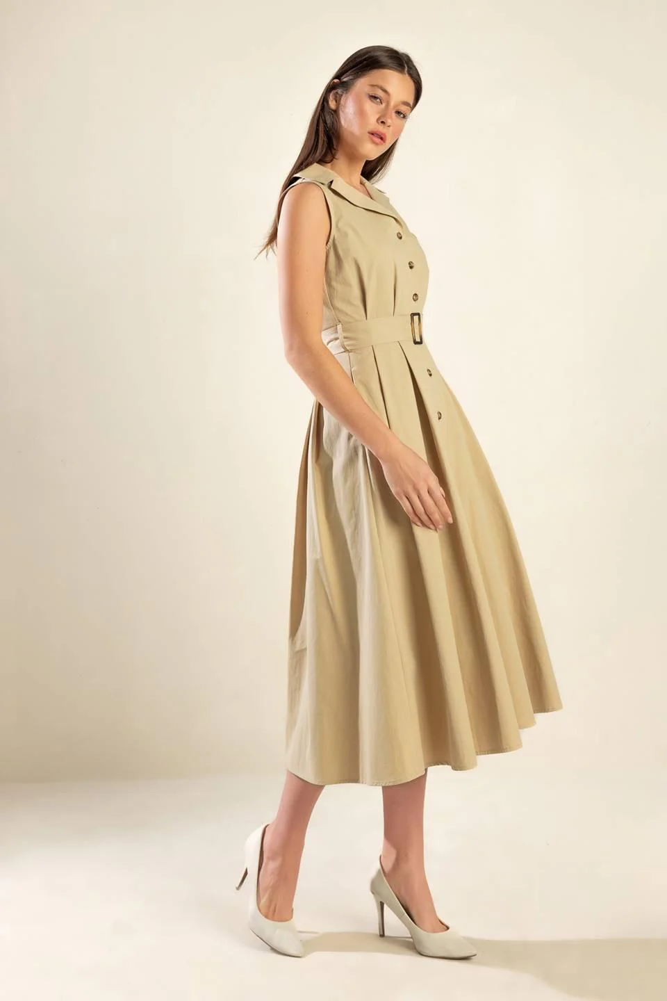Ideal Approach Woven Midi Dress - Image 6