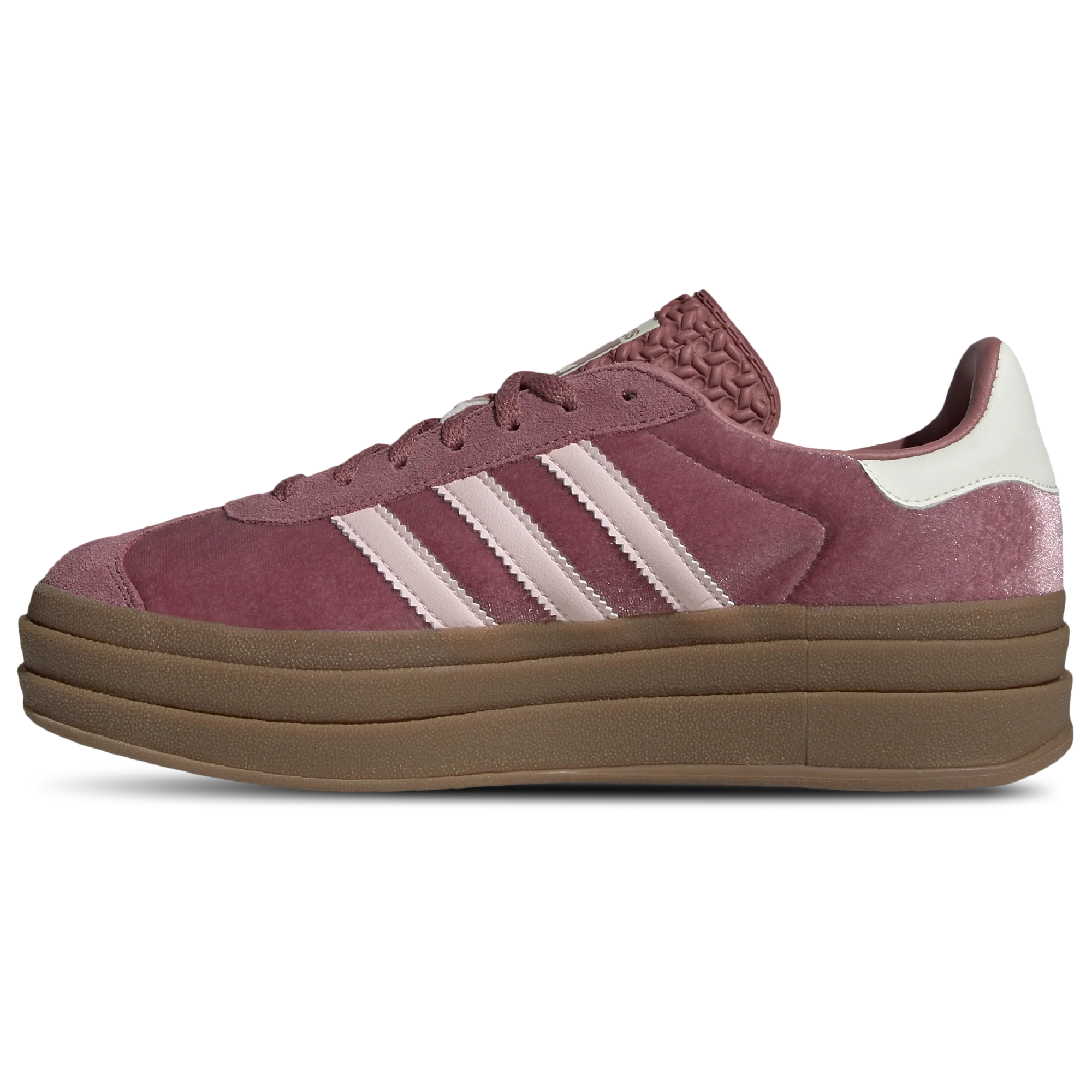 [IG4389] Womens adidas Originals Gazelle Bold 'Sandy Pink Velvet' - Image 2