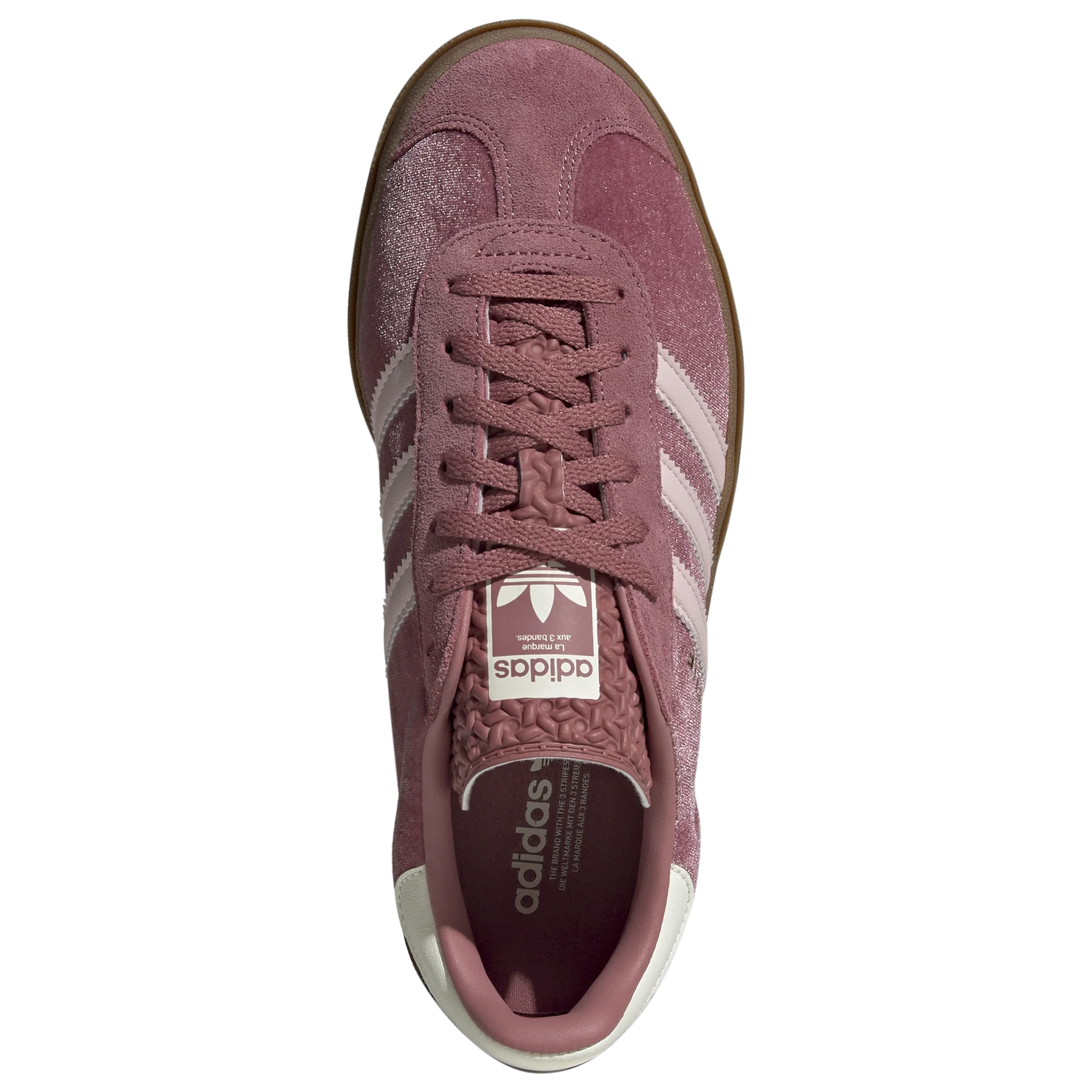 [IG4389] Womens adidas Originals Gazelle Bold 'Sandy Pink Velvet' - Image 4