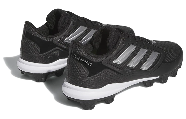 [ig7138] Womens adidas Purehustle 3 Md 'core Black Silver Metallic' - Image 4