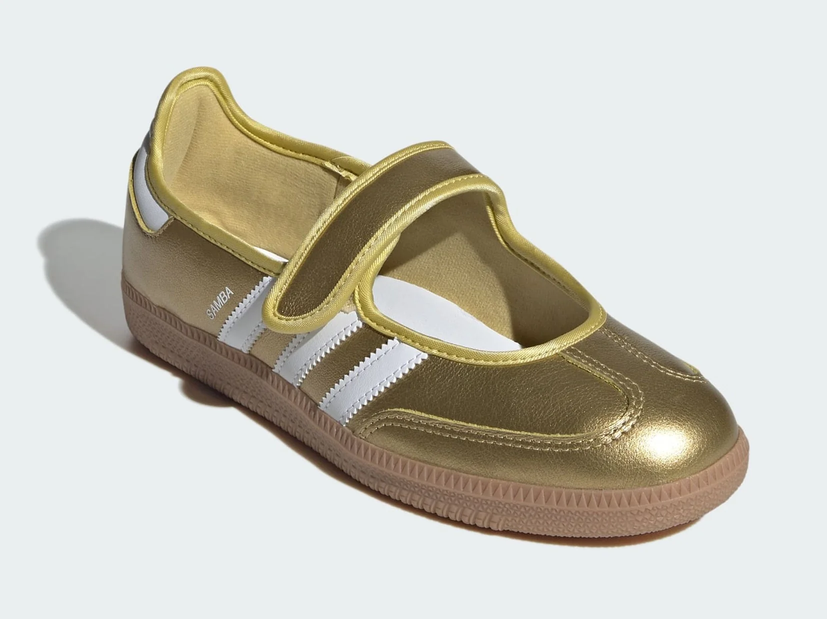 [IH6599] Women's adidas Samba Jane 'Gold Metallic White' - Image 2