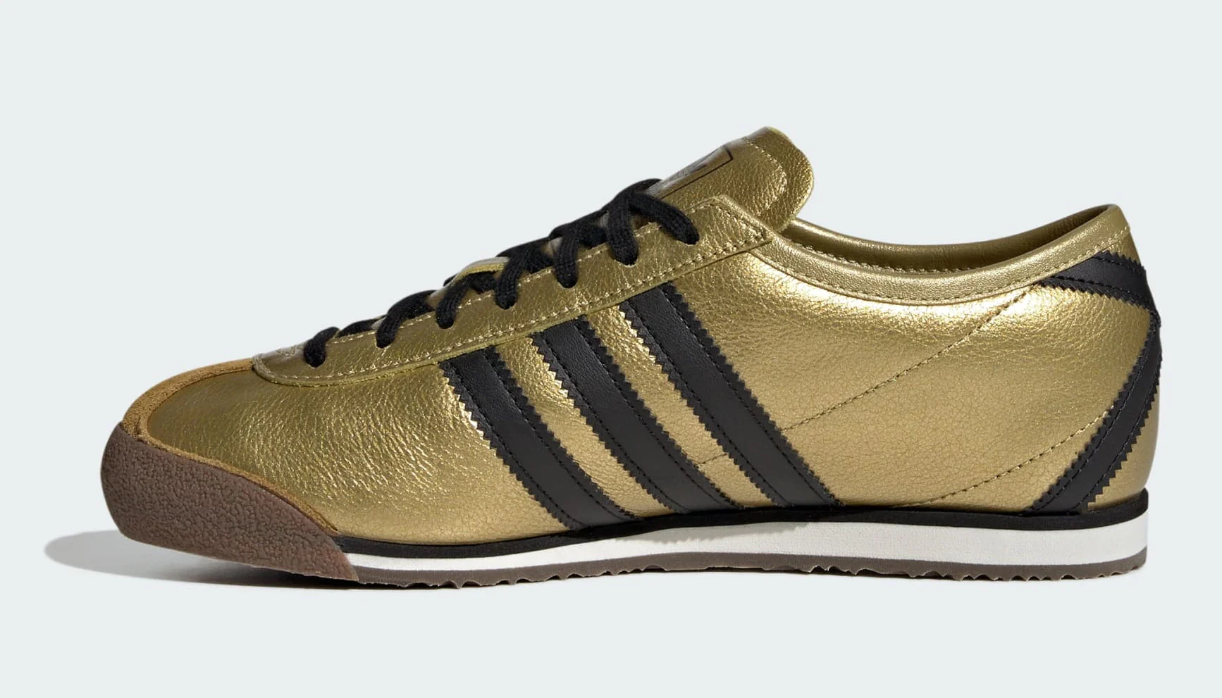[IH6948] Womens adidas Italia 70s 'Gold Metallic Black' - Image 3