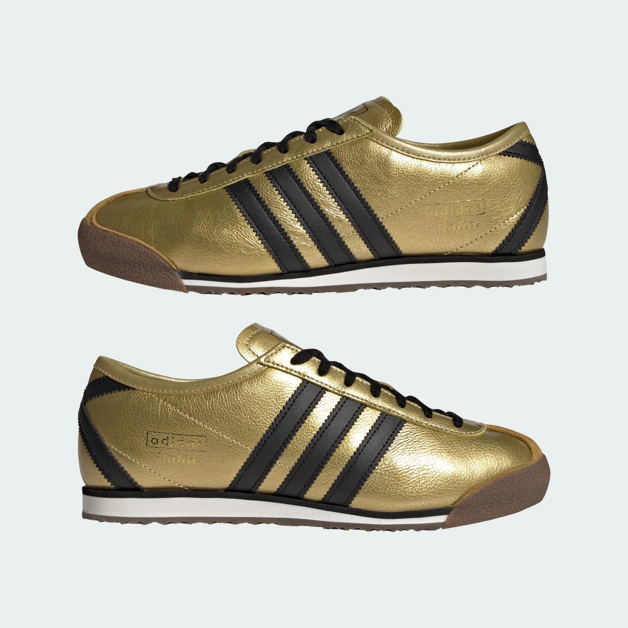 [IH6948] Womens adidas Italia 70s 'Gold Metallic Black' - Image 4