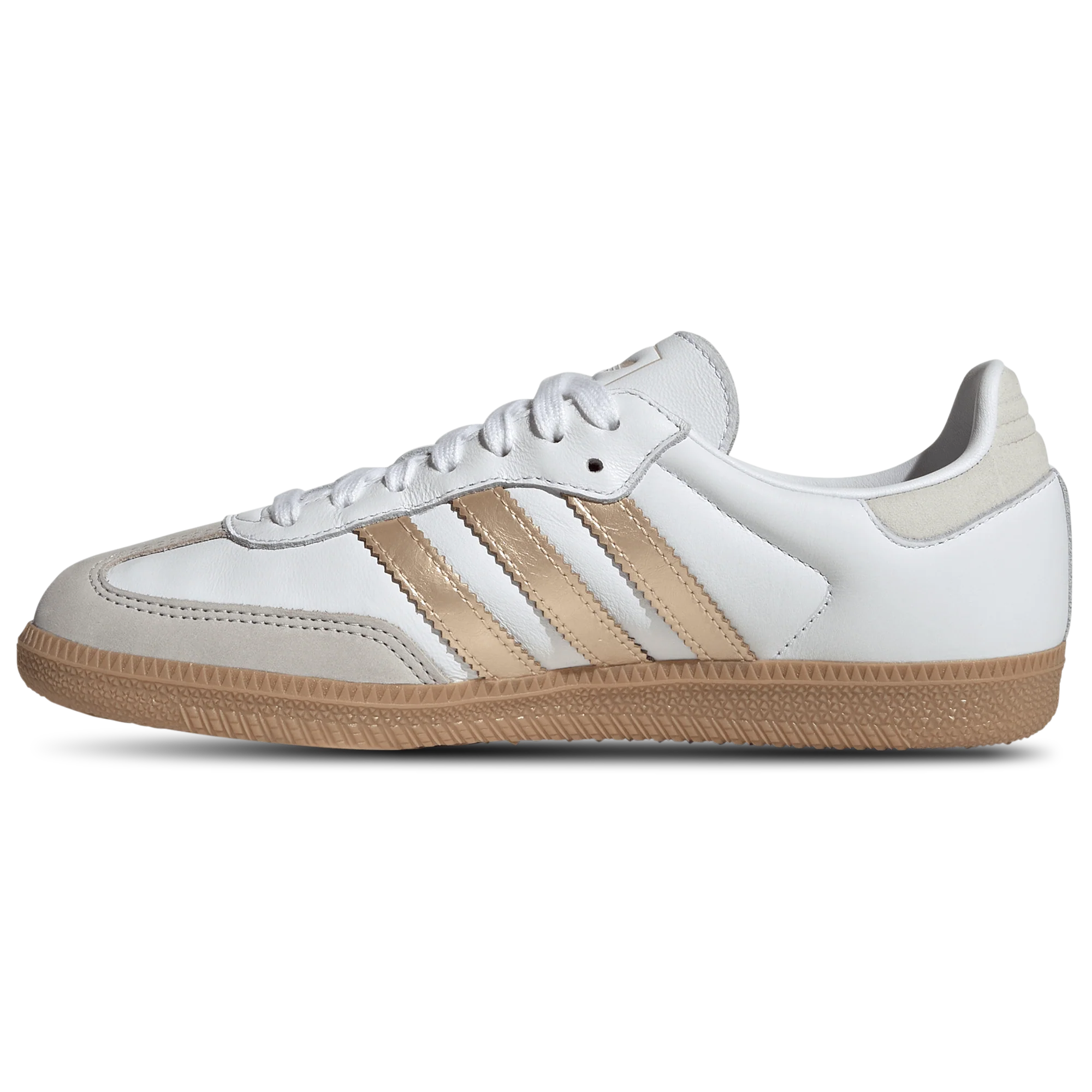 [IH9127] Women's adidas Samba OG 'White Wonder Gold Metallic' - Image 2