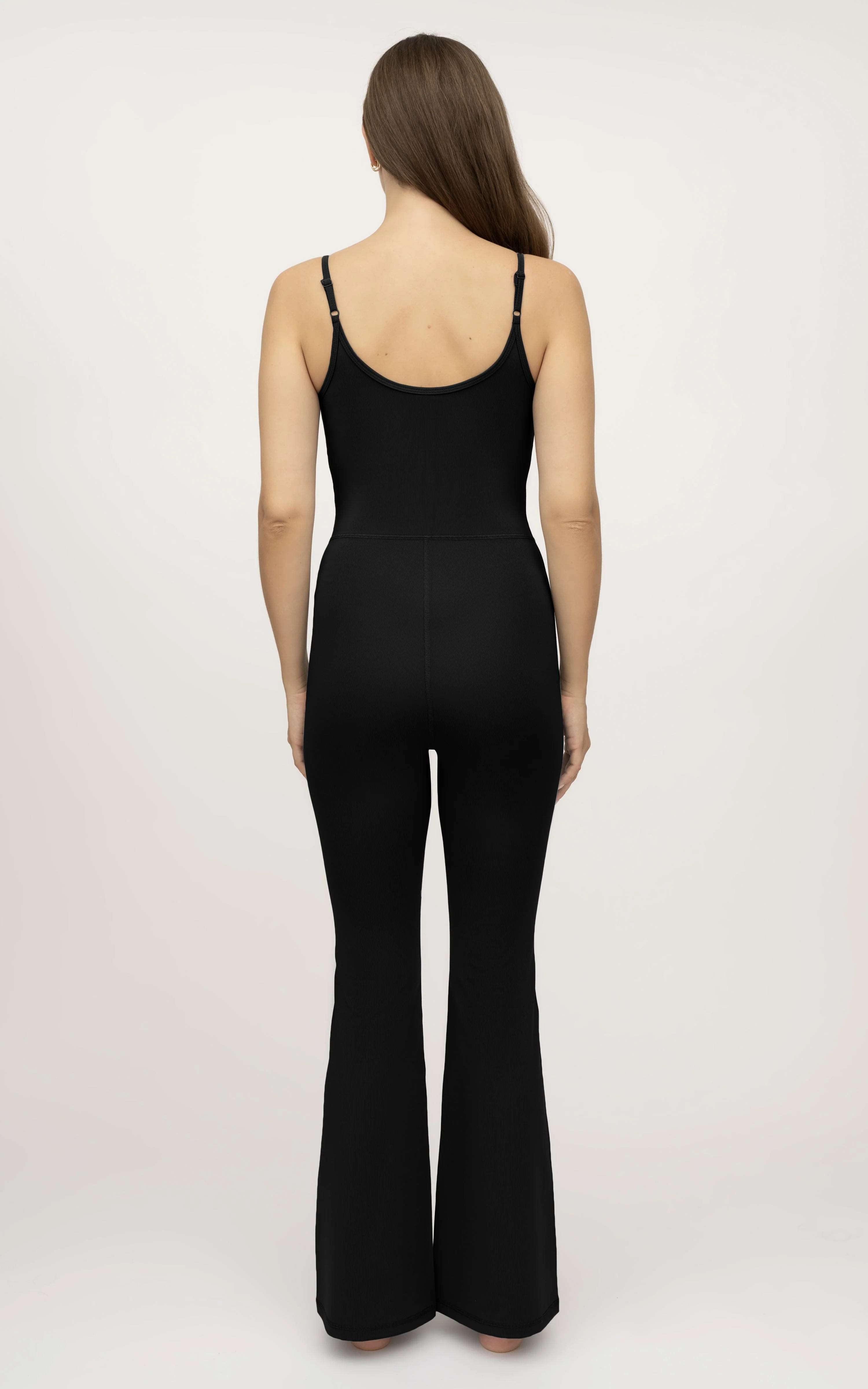 Illusion Ribbed Flare Jumpsuit - Image 22