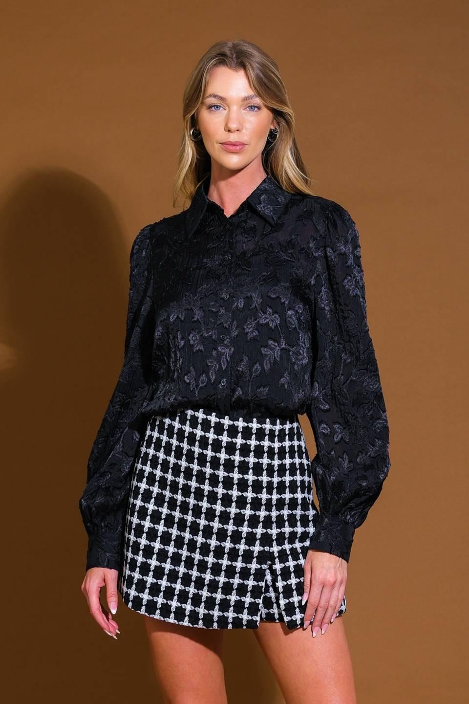 Incredible Love Jacquard Woven Top - Image 2