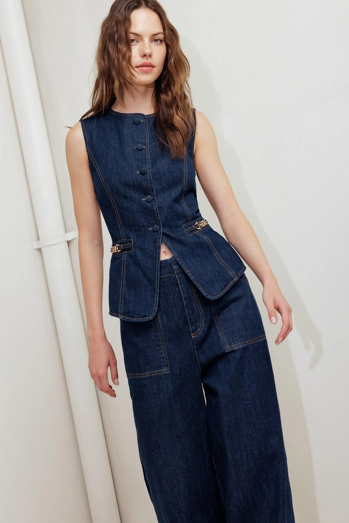Indigo Icon Denim Vest - Image 3