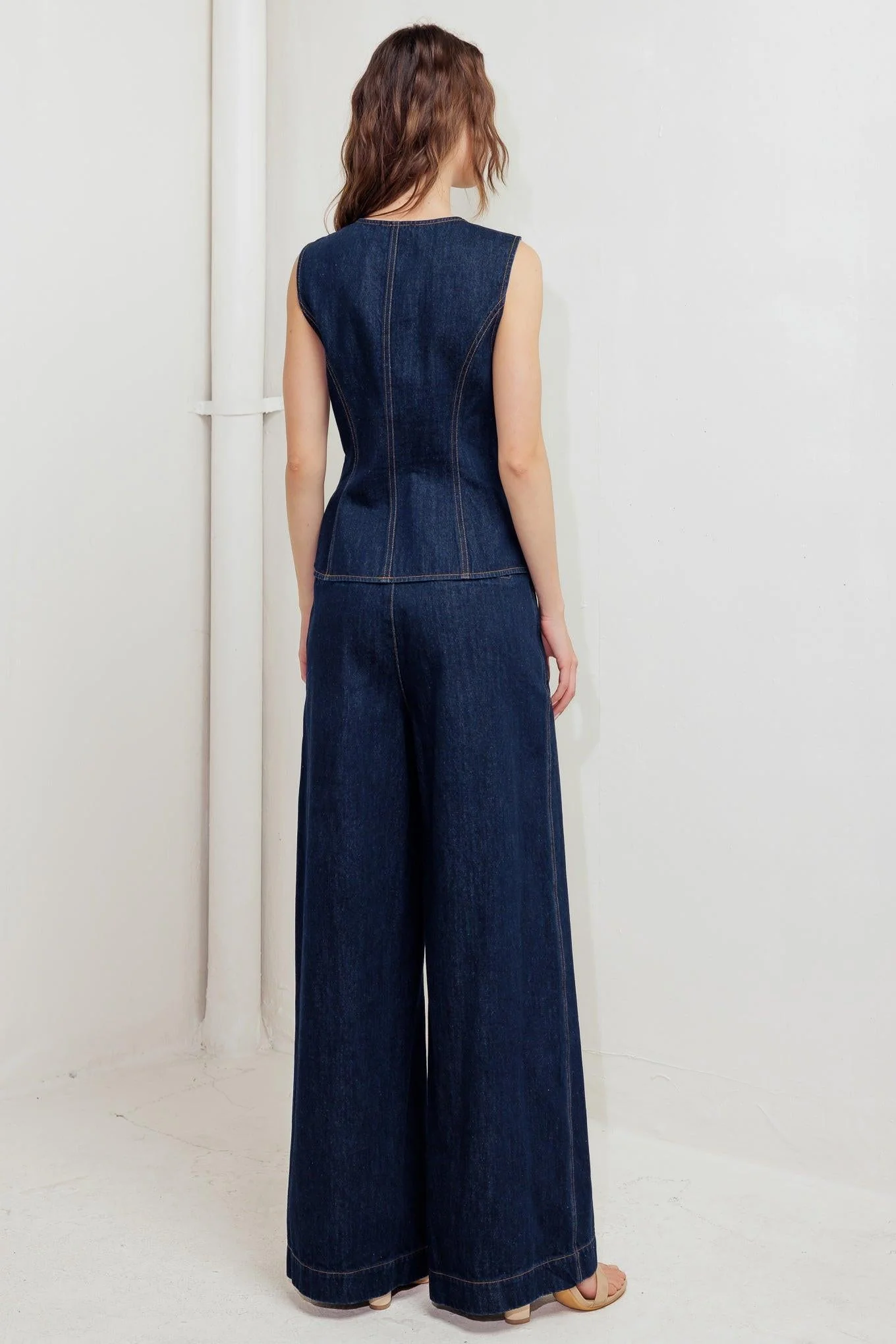 Indigo Icon Denim Vest - Image 4