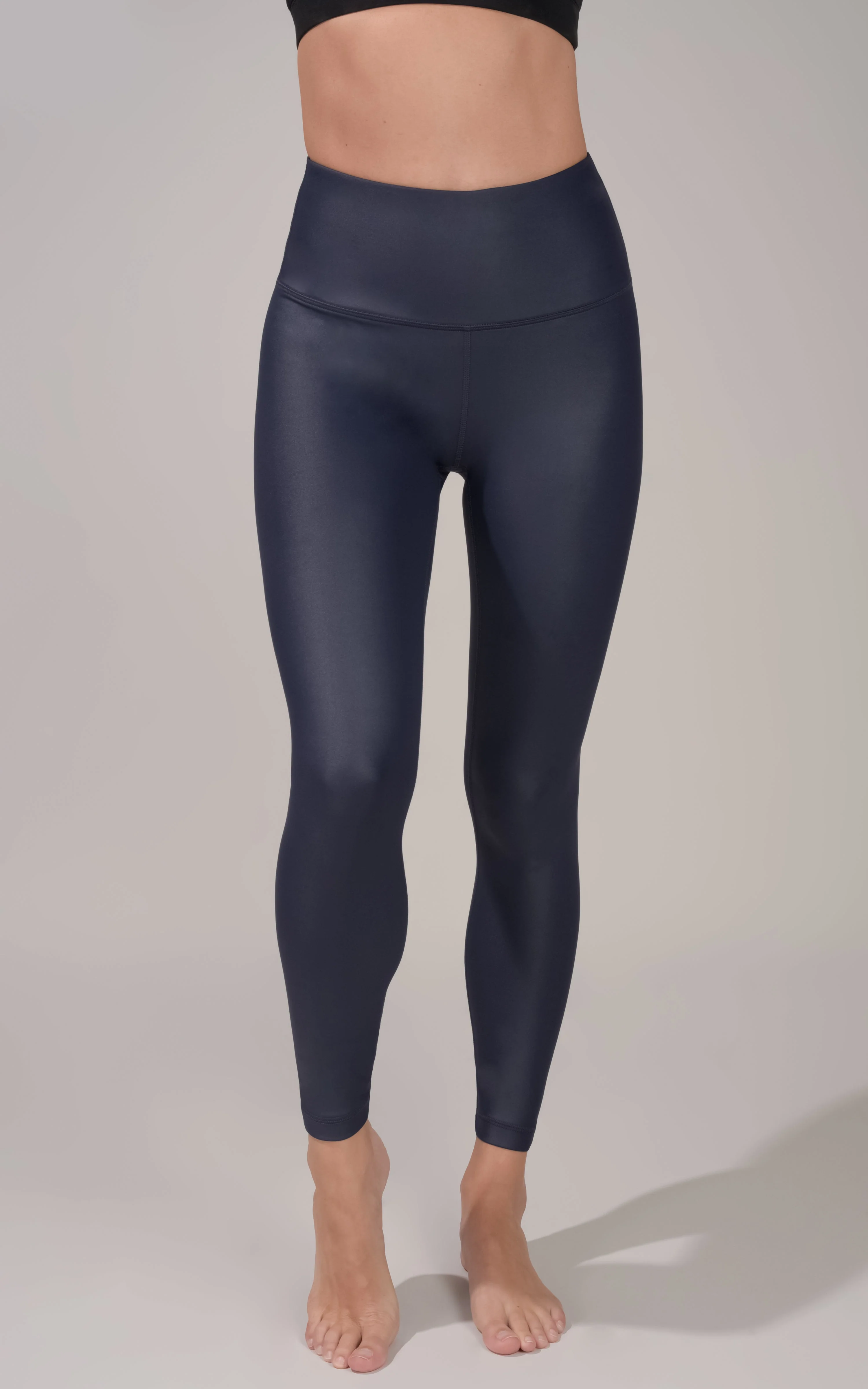 Interlink Faux Leather High Waist Cire 7/8 Ankle - Image 36