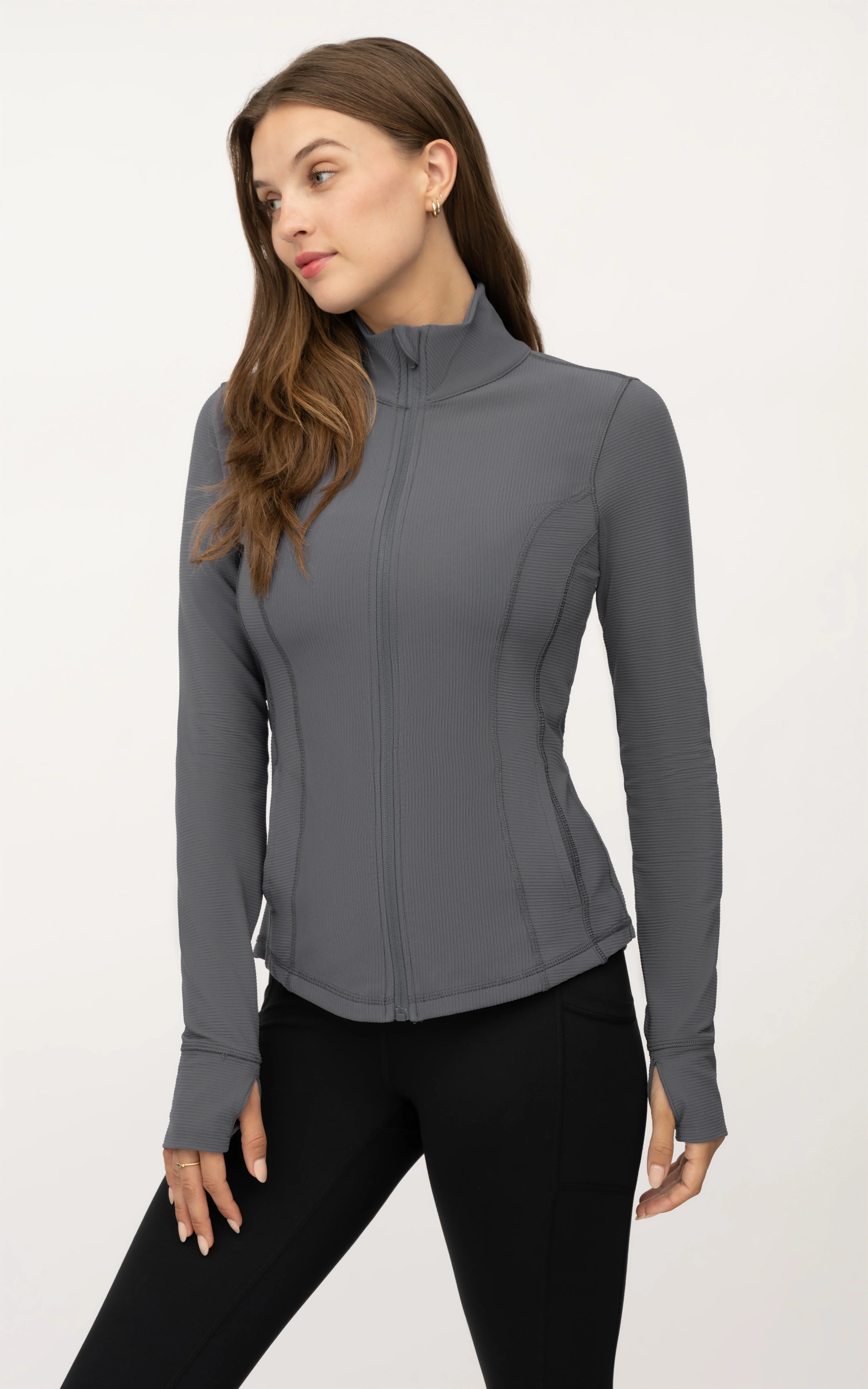 Interlink Ribbed Princess Seam Performance Jacket - Our Earthy Story - Image 19