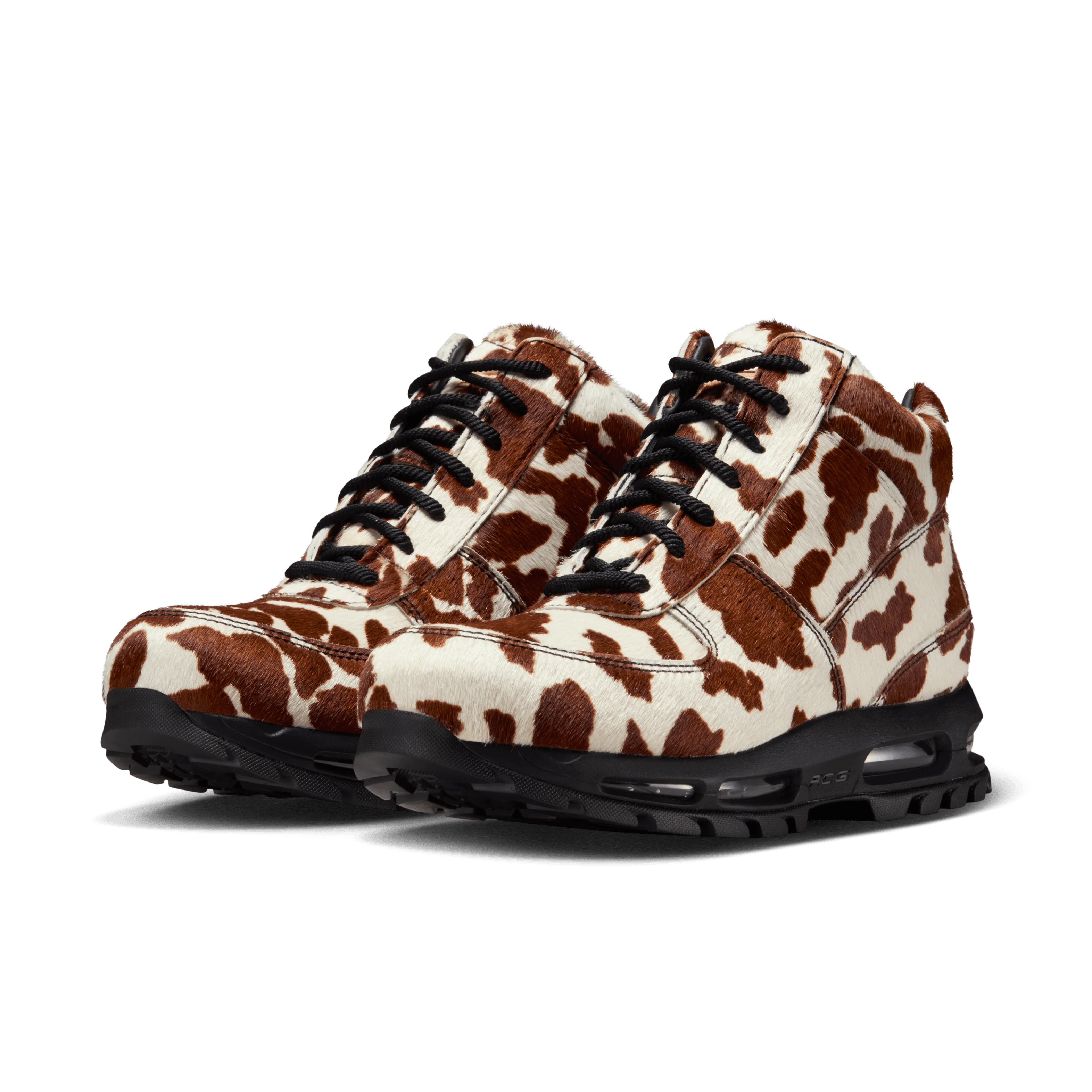 [io4635-100] Mens Nike Air Max Goadome Qs 'sail Cacao Wow Cow Print Pony Hair' - Image 2