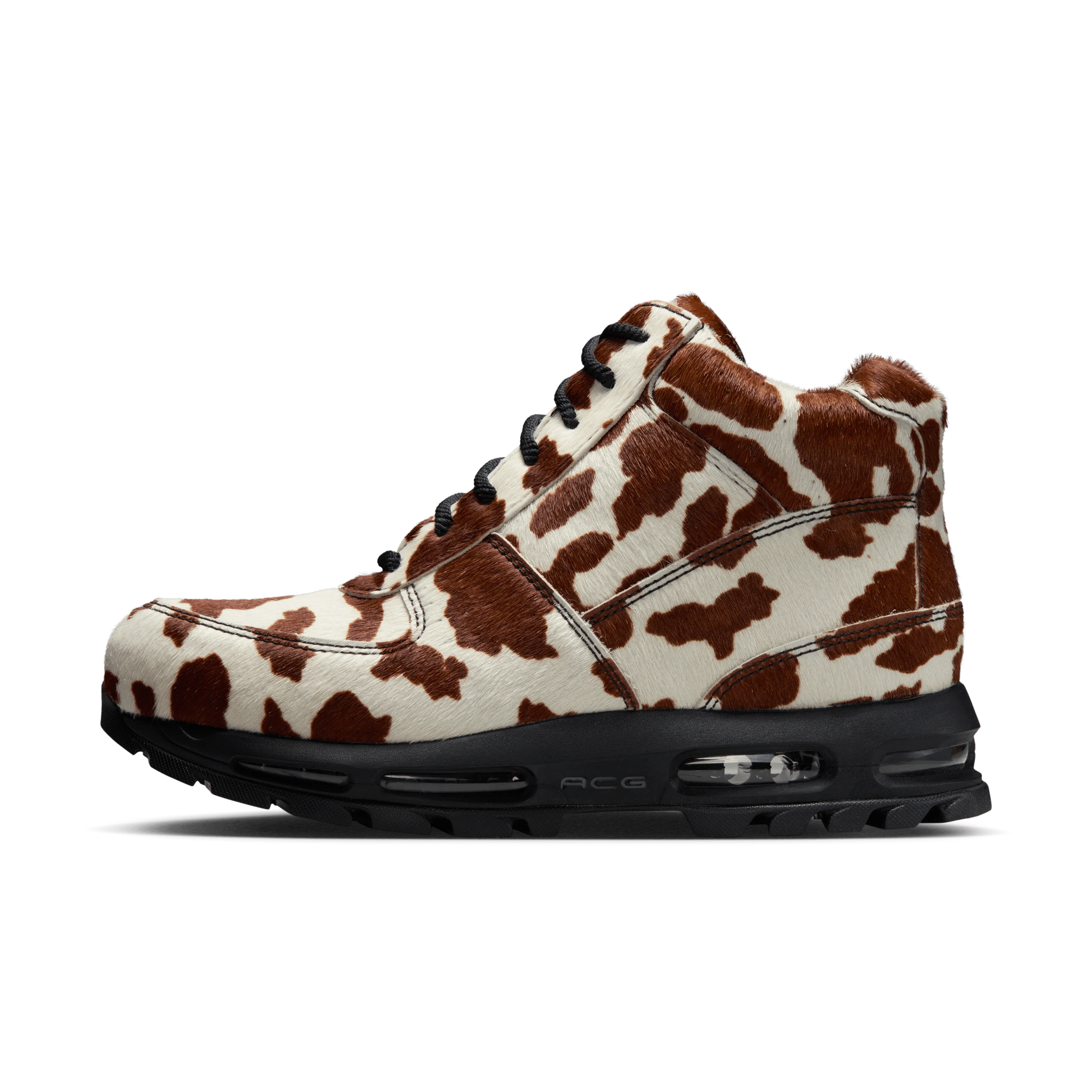 [io4635-100] Mens Nike Air Max Goadome Qs 'sail Cacao Wow Cow Print Pony Hair' - Image 4