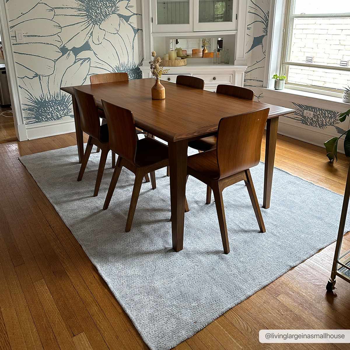 Isako Light Blue Solid Washable Rug - Clearance - Image 2