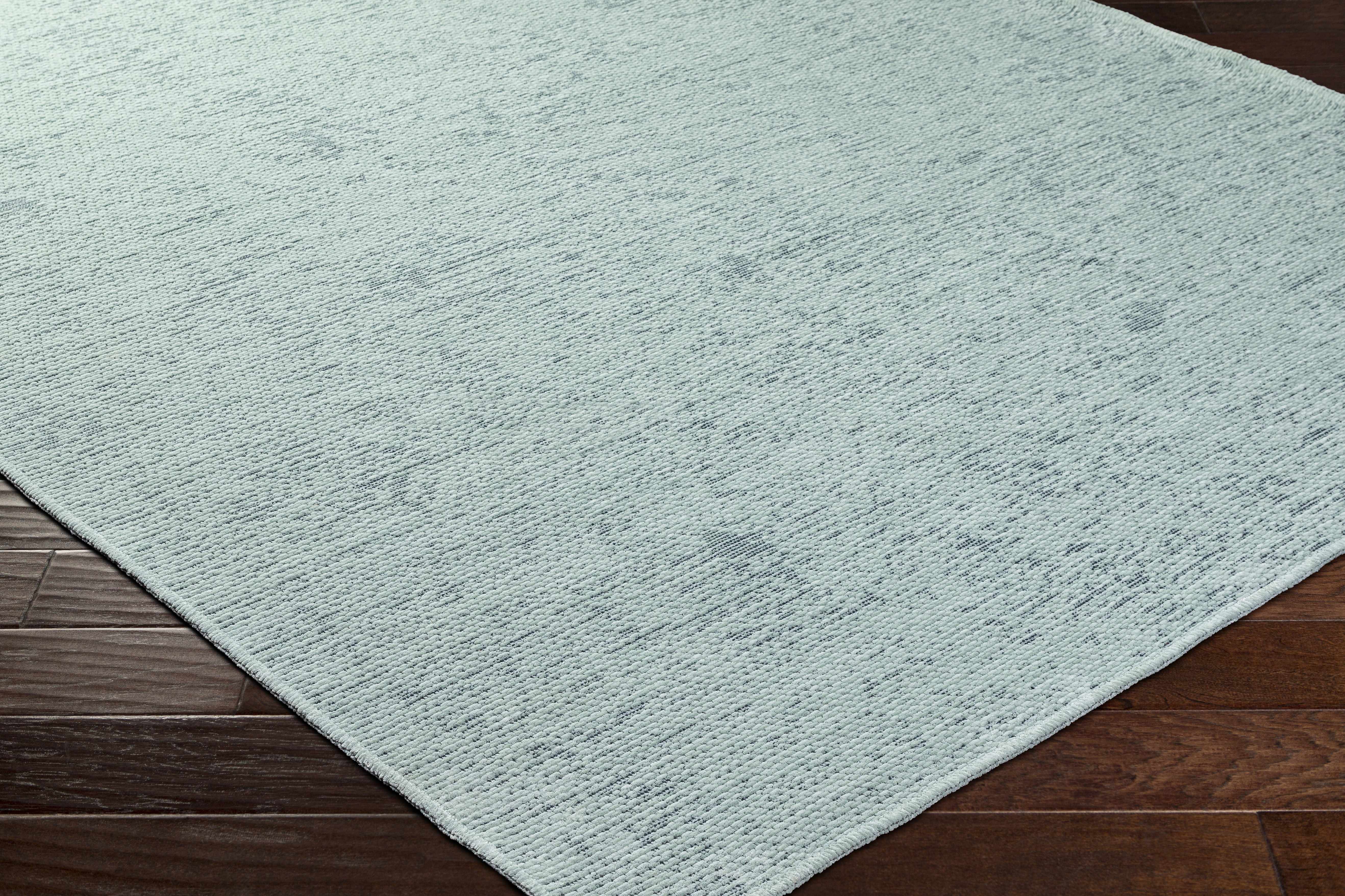 Isako Seafoam Solid Washable Area Rug - Image 5