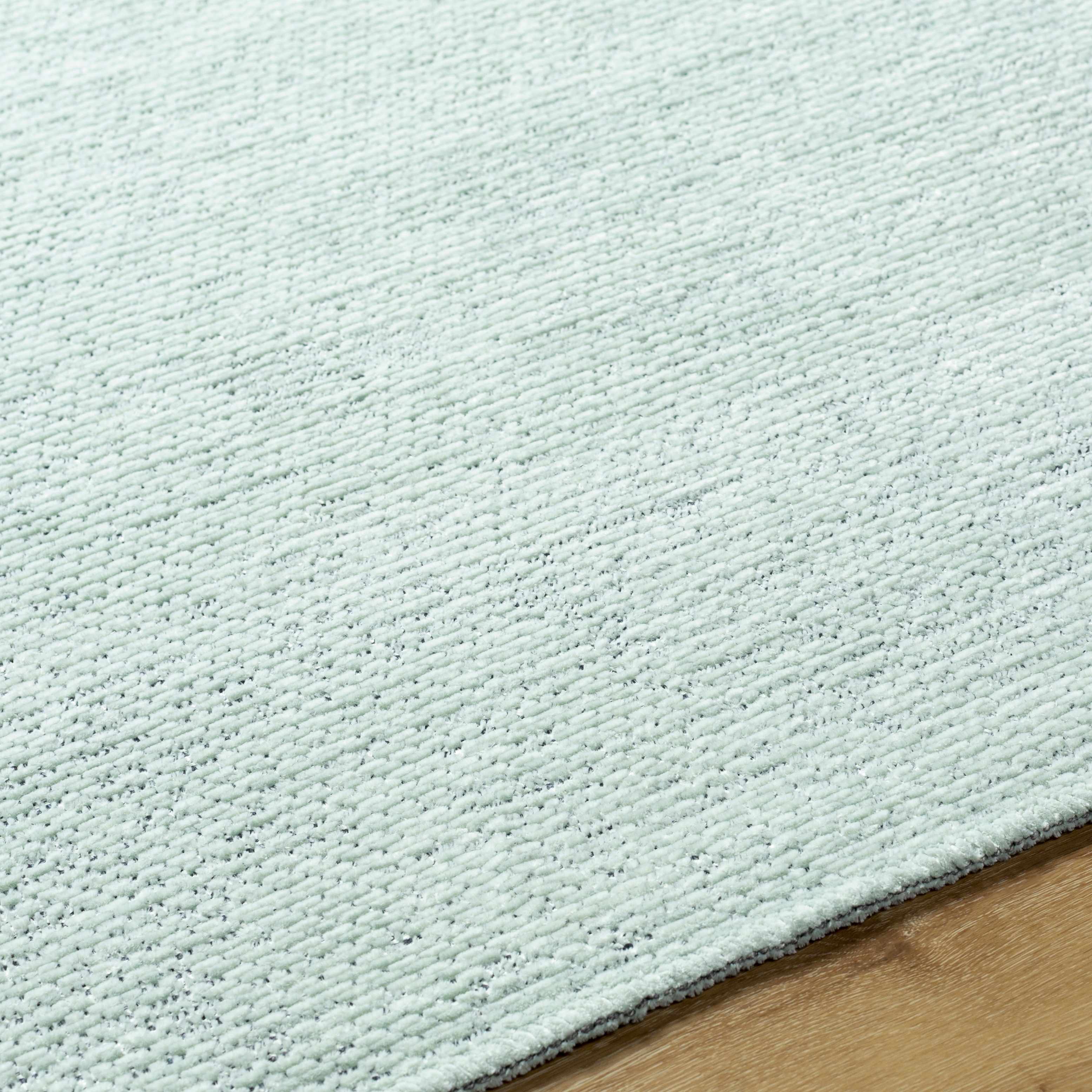 Isako Seafoam Solid Washable Area Rug - Image 7