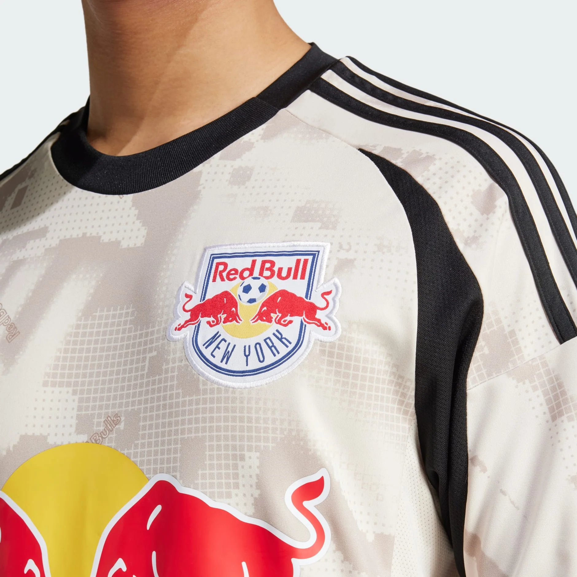 [iv5057] Mens adidas New York Red Bulls 25/26 Away Jersey - Beige - Image 5