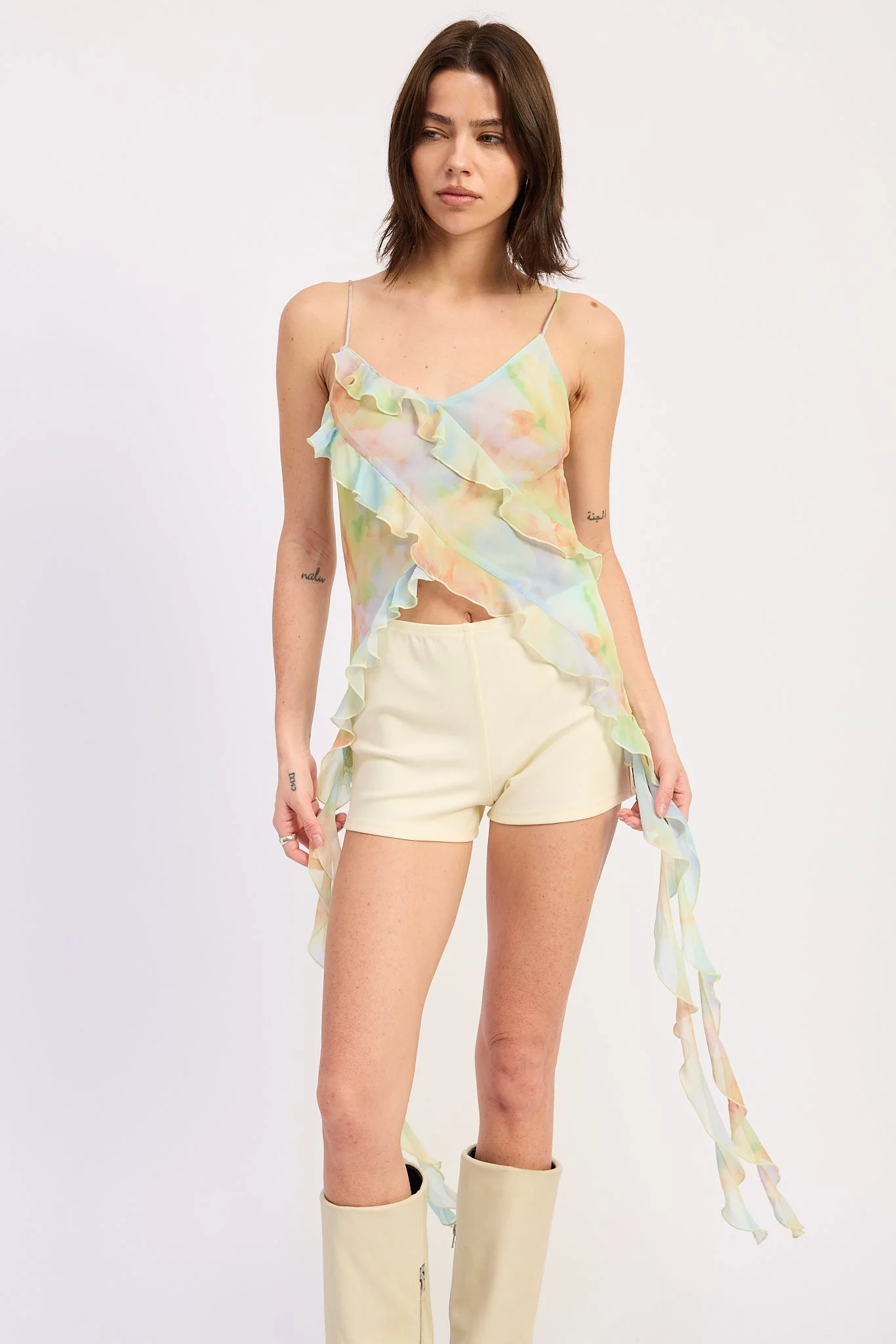 Izabella Ruffle Cami Top - Image 4