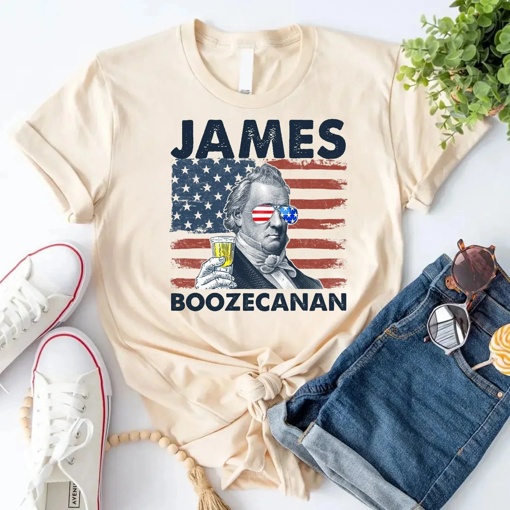 James Boozecanan 4th of July Shirt – Funny Presidential Drinking Tee - Image 13