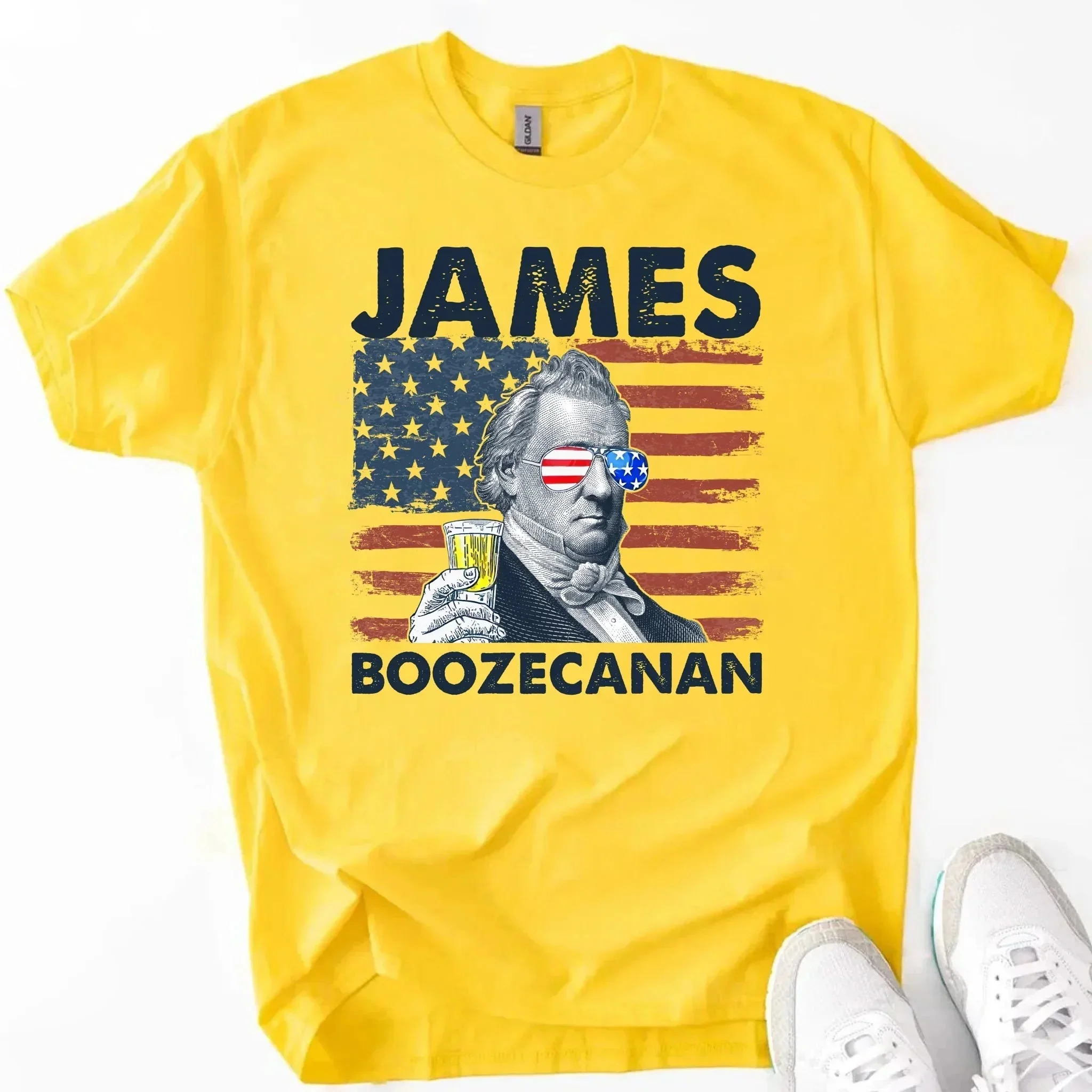 James Boozecanan 4th of July Shirt – Funny Presidential Drinking Tee - Image 16